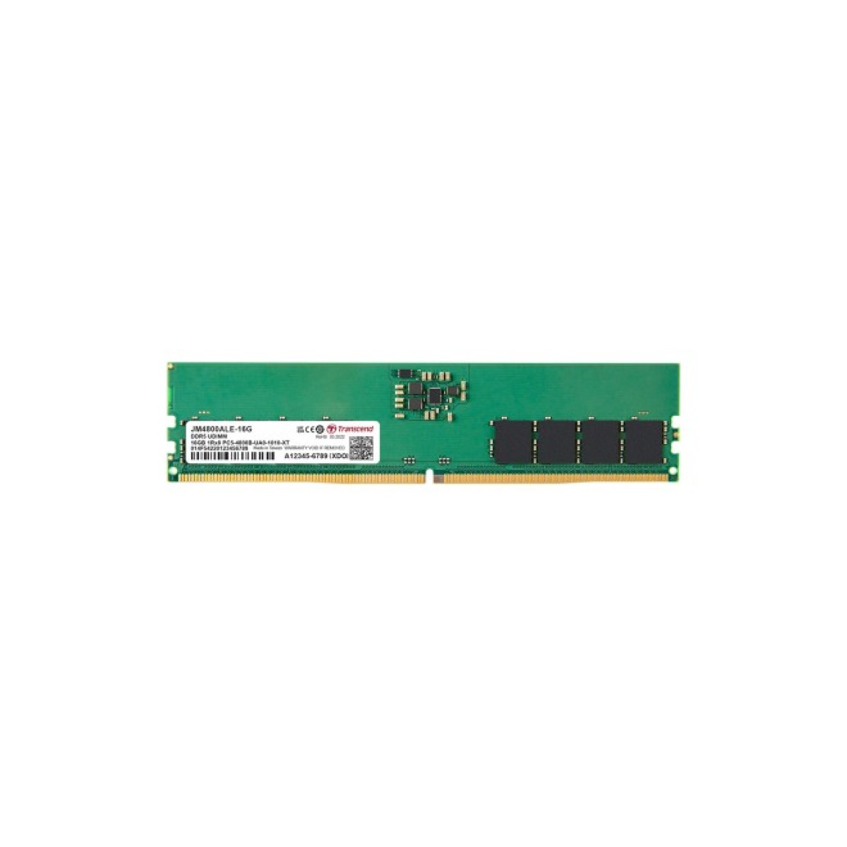 Модуль пам'яті для комп'ютера DDR5 16GB 4800 MHz Transcend (JM4800ALE-16G) 256_256.jpg