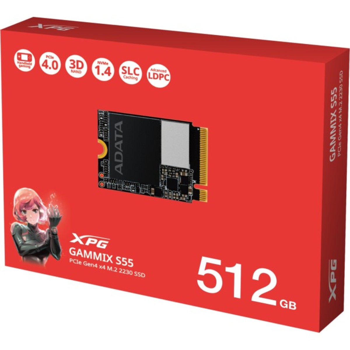 Накопичувач SSD M.2 2230 512GB GAMMIX S55 ADATA (SGAMMIXS55-512G-C) 98_98.jpg - фото 3