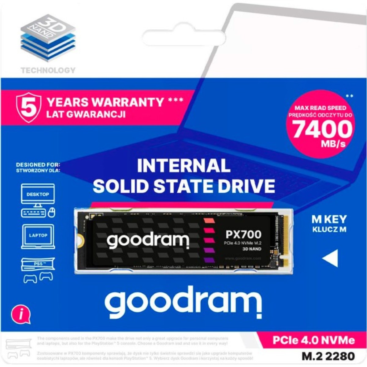 Накопитель SSD M.2 2280 1TB Goodram (SSDPR-PX700-01T-80) 98_98.jpg - фото 3