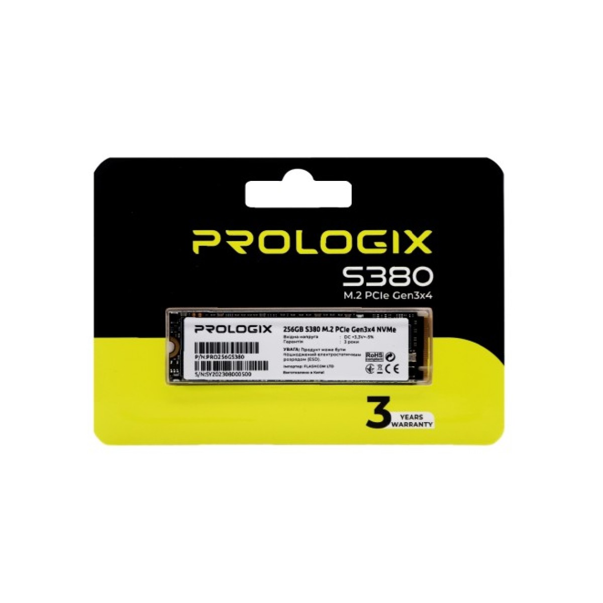 Накопичувач SSD M.2 2280 512GB Prologix (PRO512GS380) 98_98.jpg - фото 2