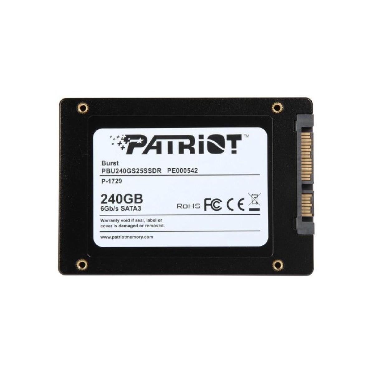 Накопичувач SSD 2.5" 240GB Patriot (PBU240GS25SSDR) 98_98.jpg - фото 6