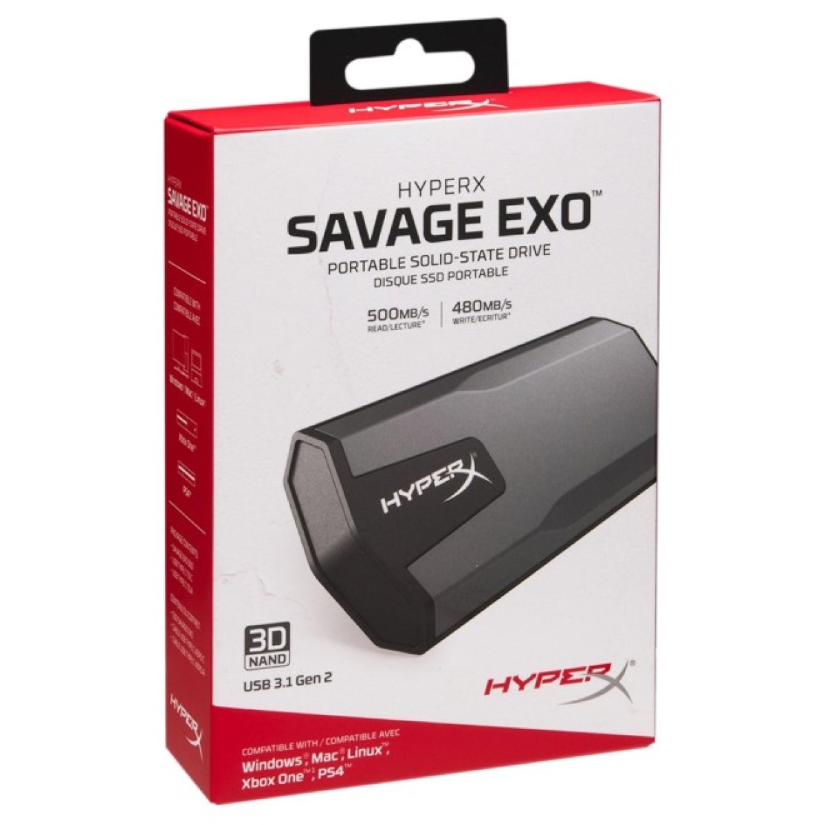 Накопичувач SSD USB 3.1 480GB HyperX (SHSX100/480G) 98_98.jpg - фото 2