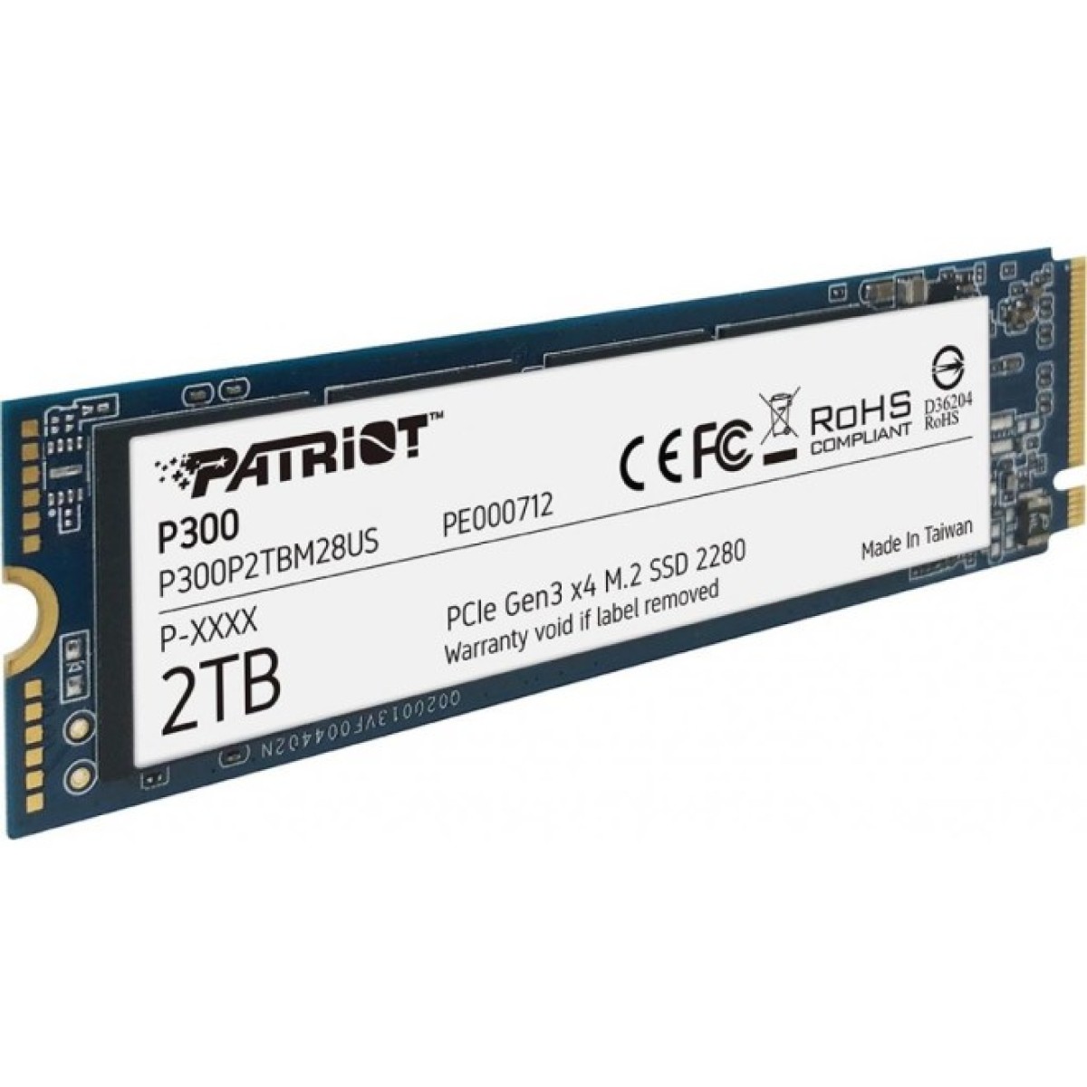 Накопичувач SSD M.2 2280 2TB Patriot (P300P2TBM28) 98_98.jpg - фото 3