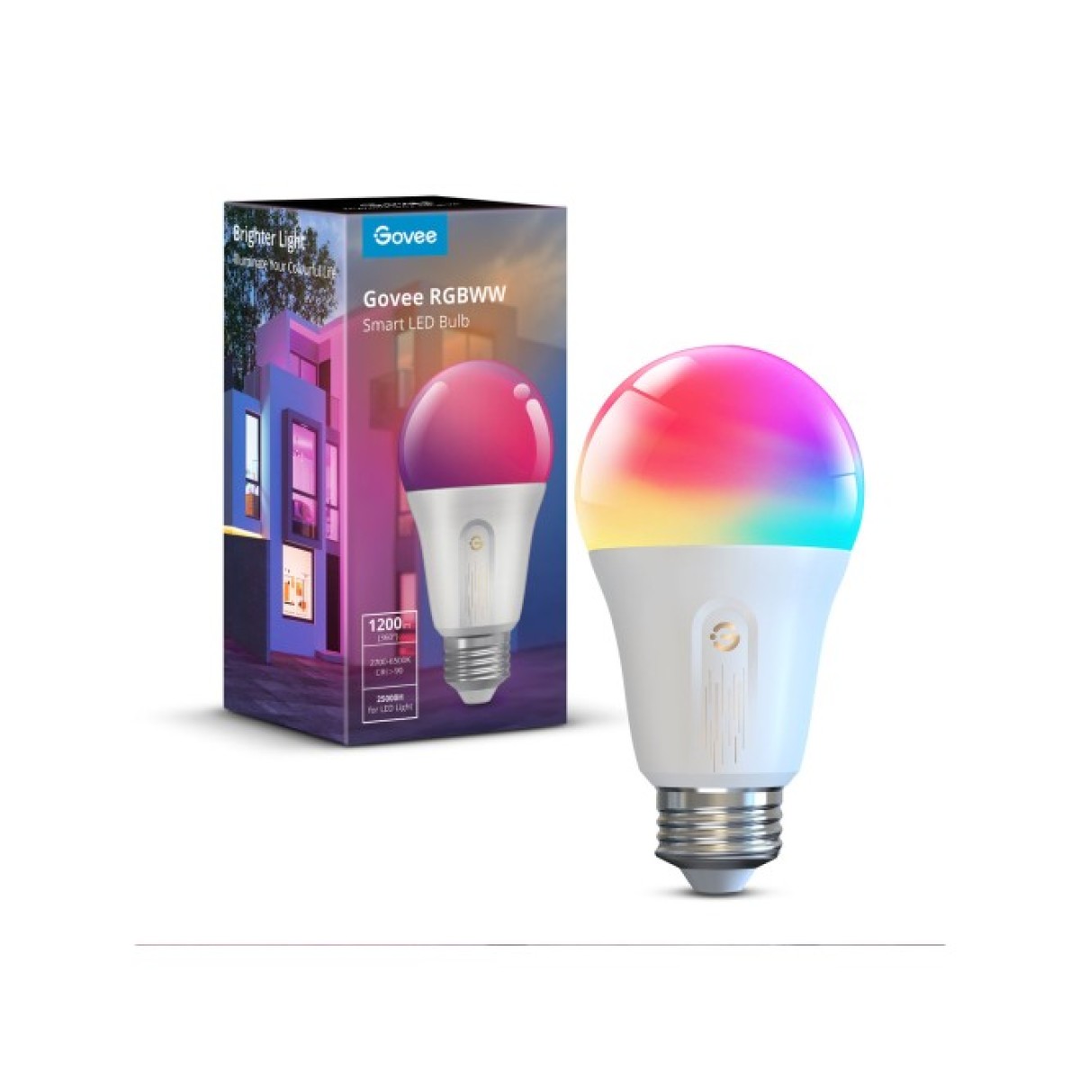 Розумна лампочка Govee Smart WifiBLE Light Bulb Білий (H60093C1) 98_98.jpg - фото 7