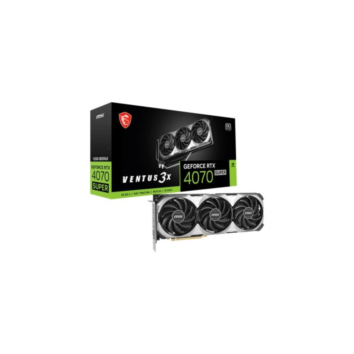 Відеокарта MSI GeForce RTX4070 SUPER 12Gb VENTUS 3X OC (RTX 4070 SUPER 12G VENTUS 3X OC) 98_98.jpg - фото 2