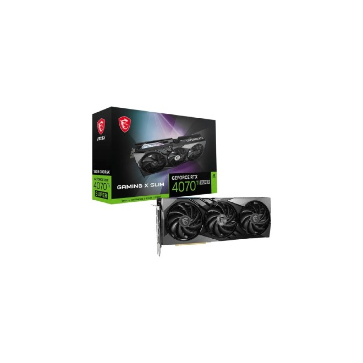 Відеокарта MSI GeForce RTX4070Ti SUPER 16Gb GAMING X SLIM (RTX 4070 Ti SUPER 16G GAMING X SLIM) 98_98.jpg - фото 6