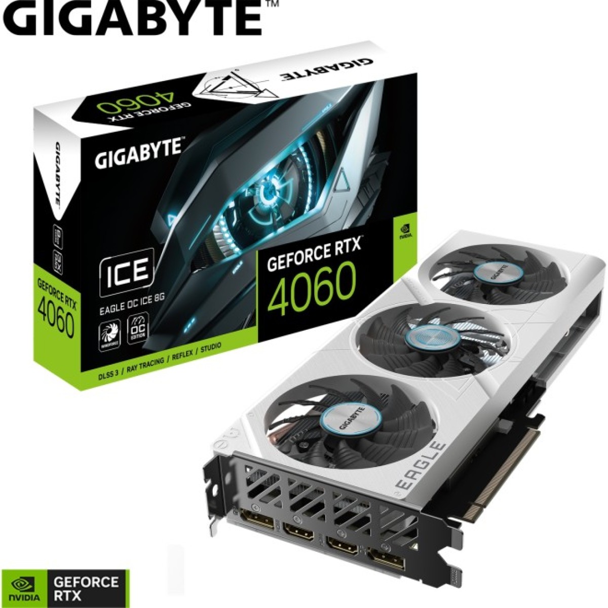 Видеокарта GIGABYTE GeForce RTX4060 8Gb EAGLE OC ICE (GV-N4060EAGLEOC ICE-8GD) 98_98.jpg - фото 10