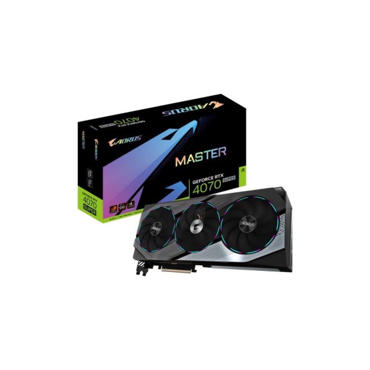 Видеокарта GIGABYTE GeForce RTX4070 SUPER 12Gb AORUS MASTER (GV-N407SAORUS M-12GD) 98_98.jpg - фото 2