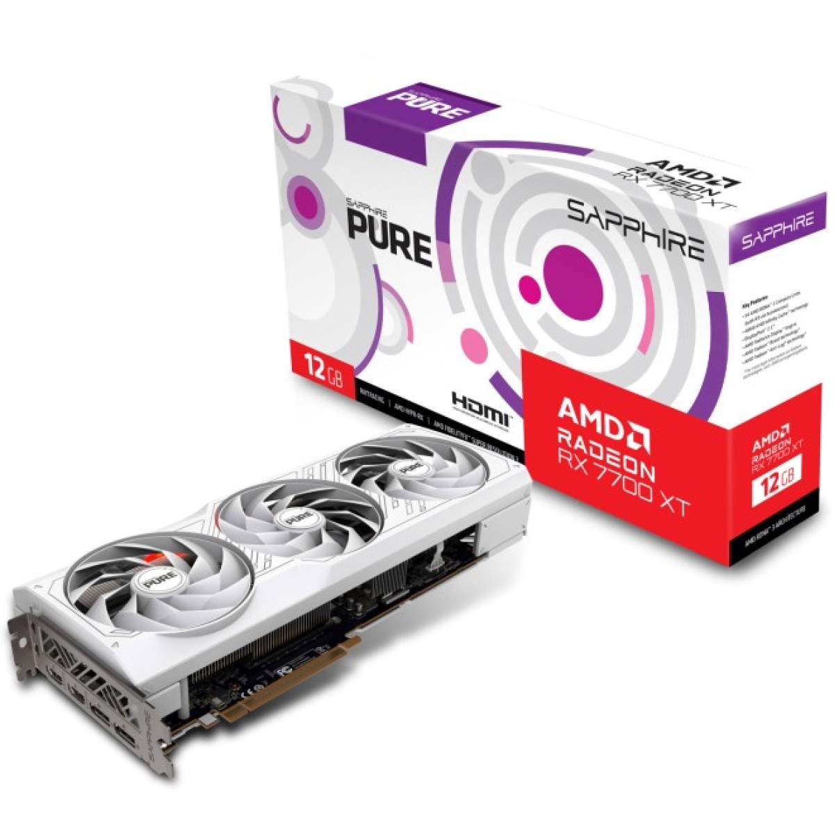 Видеокарта Sapphire Radeon RX 7700 XT 12GB PURE (11335-03-20G) 98_98.jpg - фото 6