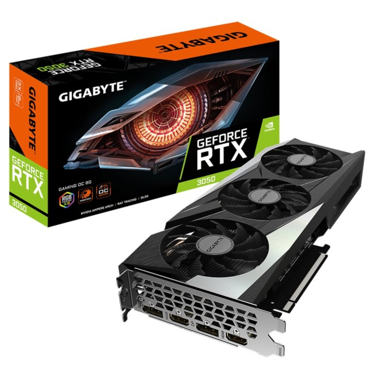 Видеокарта GIGABYTE GeForce RTX3050 8Gb GAMING OC (GV-N3050GAMING OC-8GD) 256_256.jpg