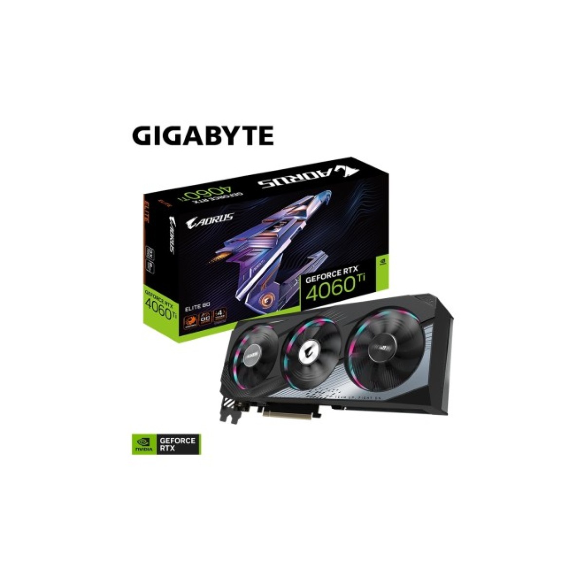 Відеокарта GIGABYTE GeForce RTX4060Ti 8Gb AORUS ELITE (GV-N406TAORUS E-8GD) 98_98.jpg - фото 5