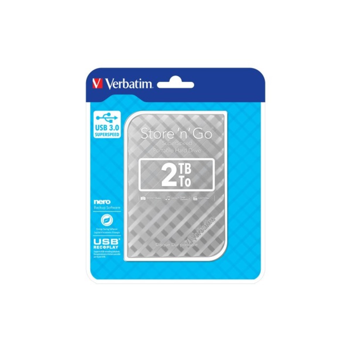 Зовнішній жорсткий диск 2.5" 2TB Verbatim (53198) 98_98.jpg - фото 2