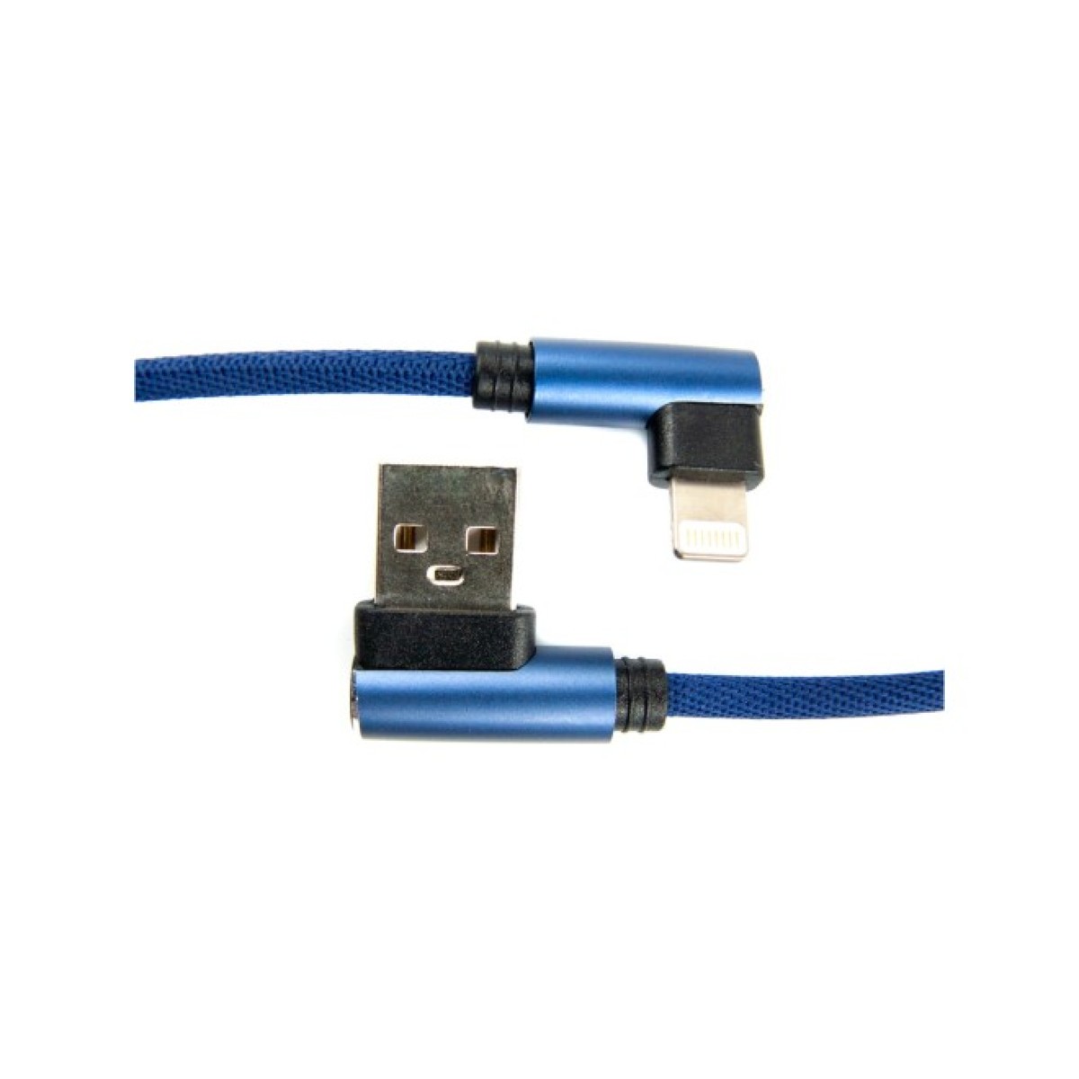 Дата кабель USB 2.0 AM to Lightning 0.25m blue Dengos (NTK-L-UG-SHRT-SET-BLUE) 98_98.jpg - фото 2