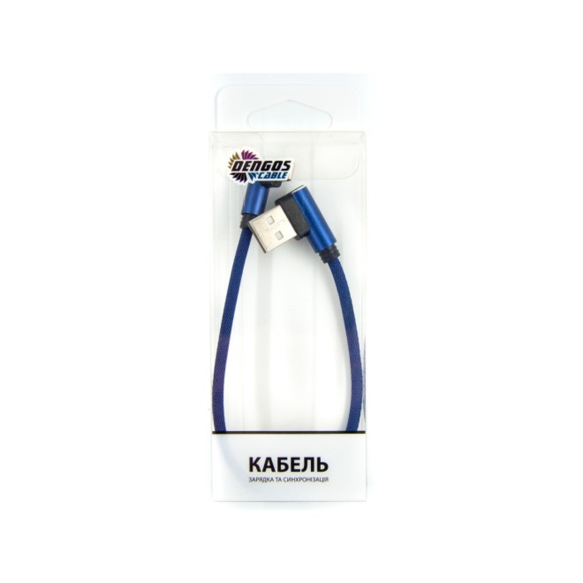 Дата кабель USB 2.0 AM to Lightning 0.25m blue Dengos (NTK-L-UG-SHRT-SET-BLUE) 98_98.jpg - фото 3