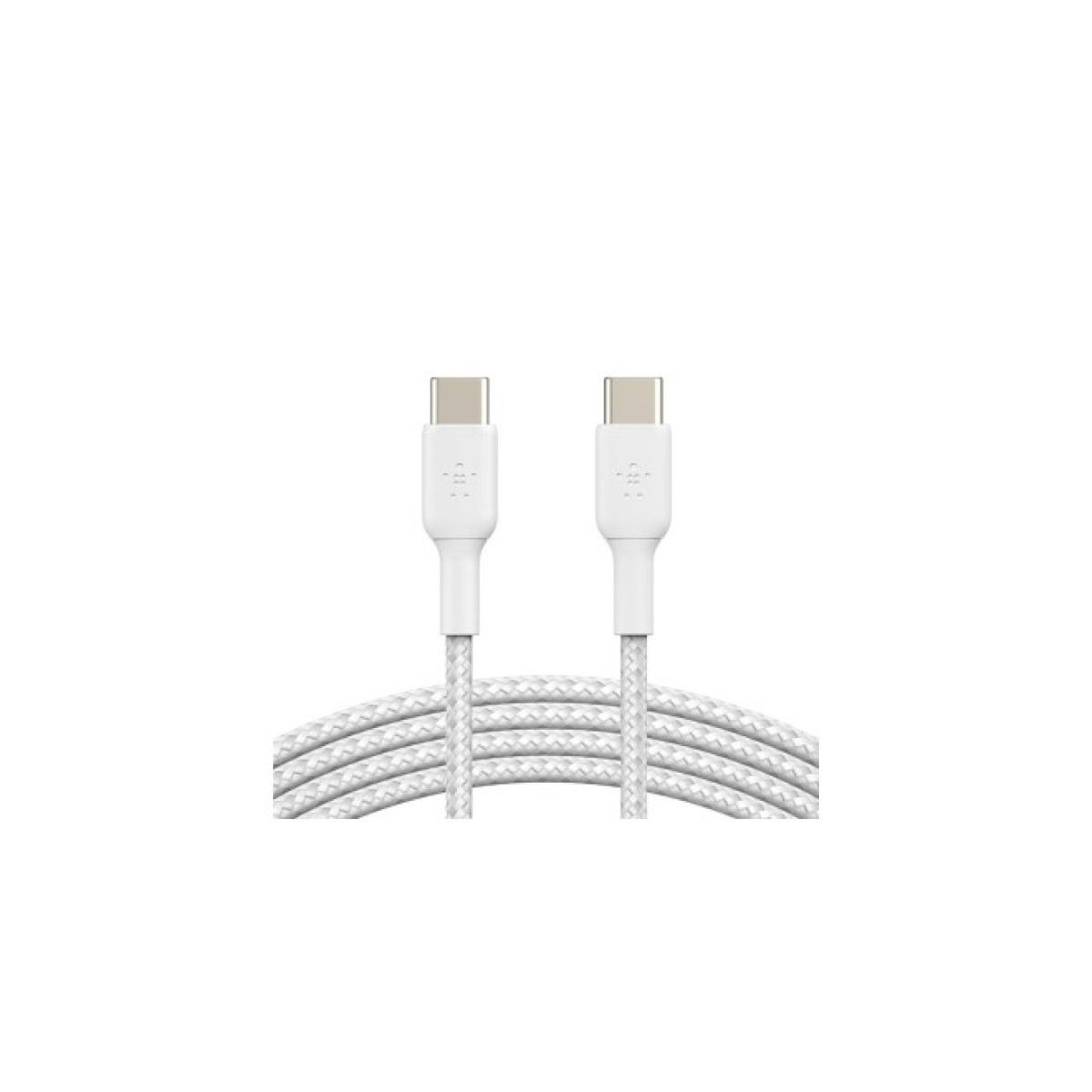 Дата кабель USB-С - USB-С, BRAIDED, 1m, white Belkin (CAB004BT1MWH) 256_256.jpg