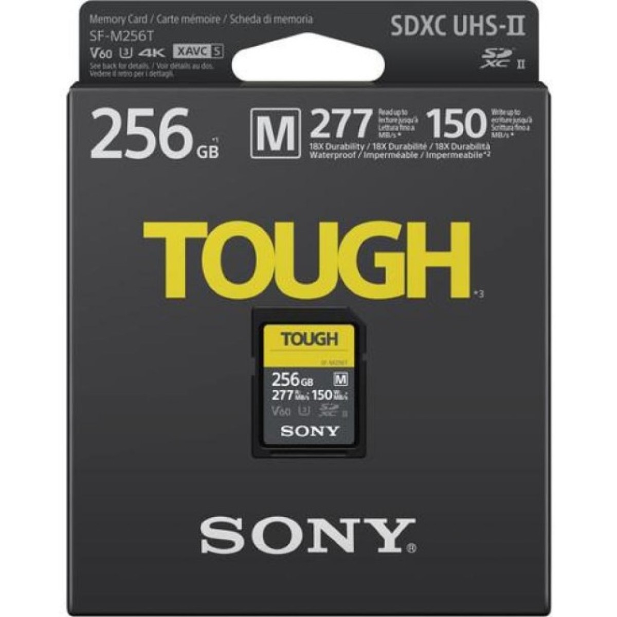 Карта пам'яті Sony 256GB SDXC class10 UHS-II U3 V60 Tough (SFM256T.SYM) 98_98.jpg - фото 2