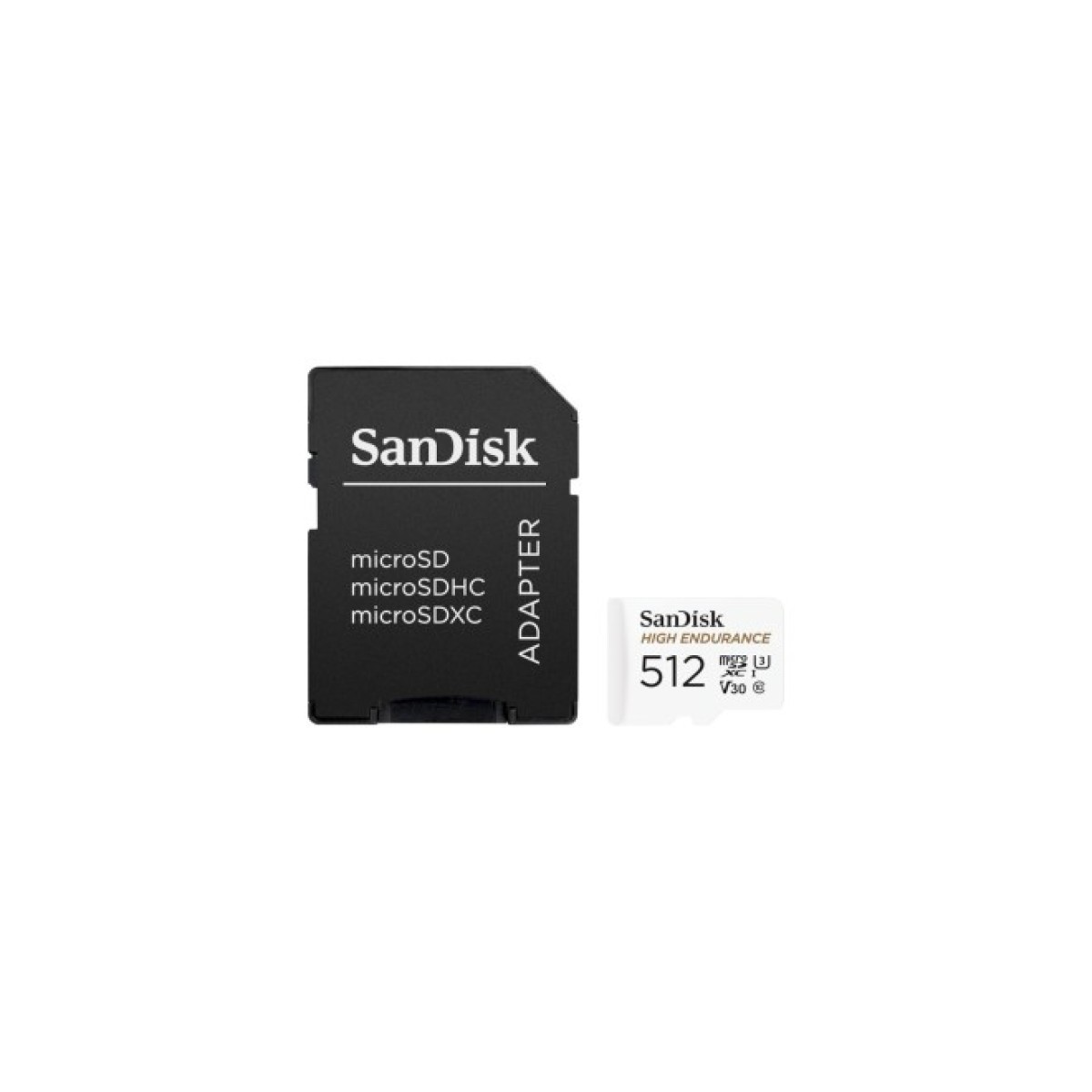 Карта пам'яті SanDisk 512GB microSDXC High Endurance UHS-I U3 V30 + SD adapter (SDSQQNR-512G-GN6IA) 98_98.jpg - фото 1