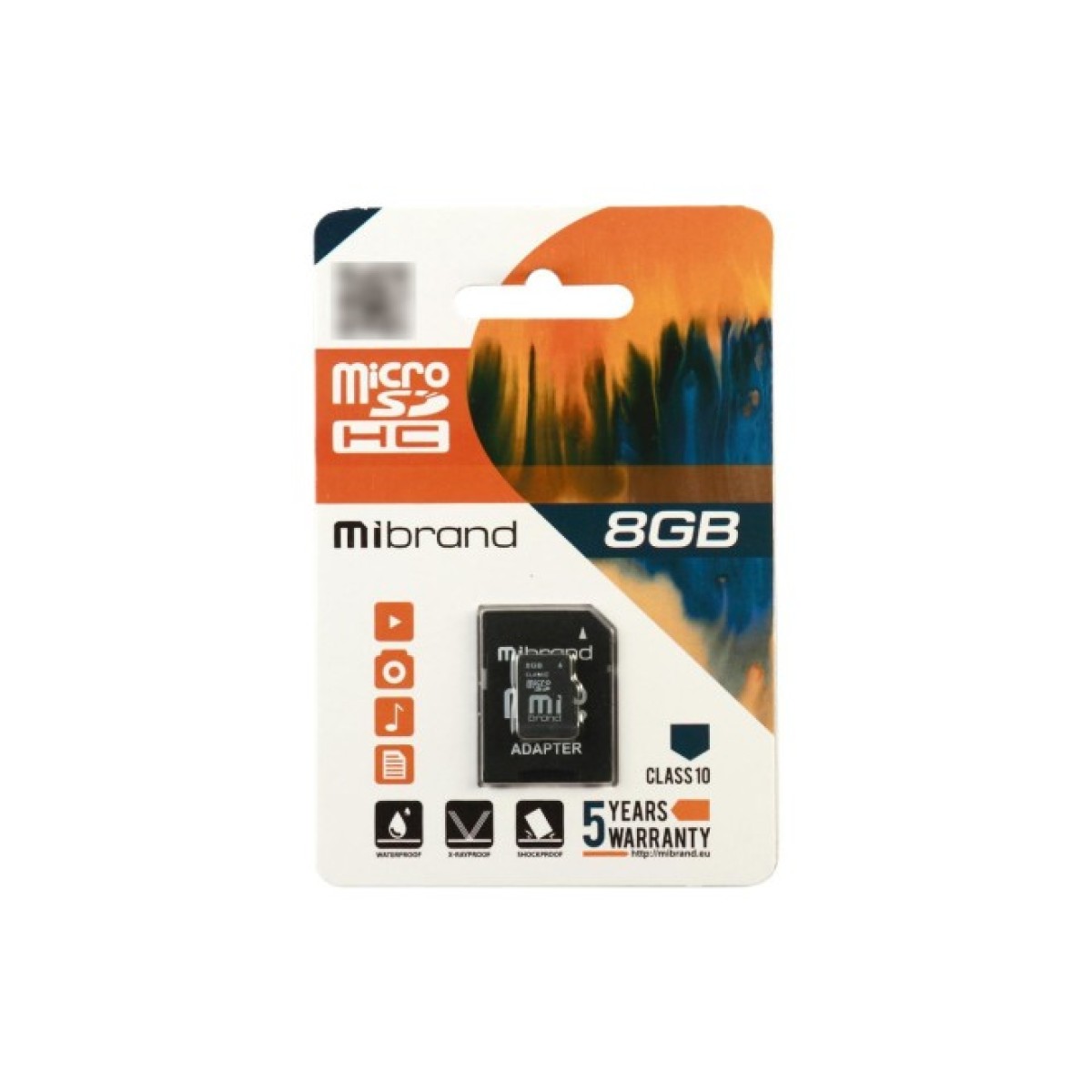 Карта пам'яті Mibrand 8GB mircroSD class 6 (MICDC6/8GB-A) 256_256.jpg