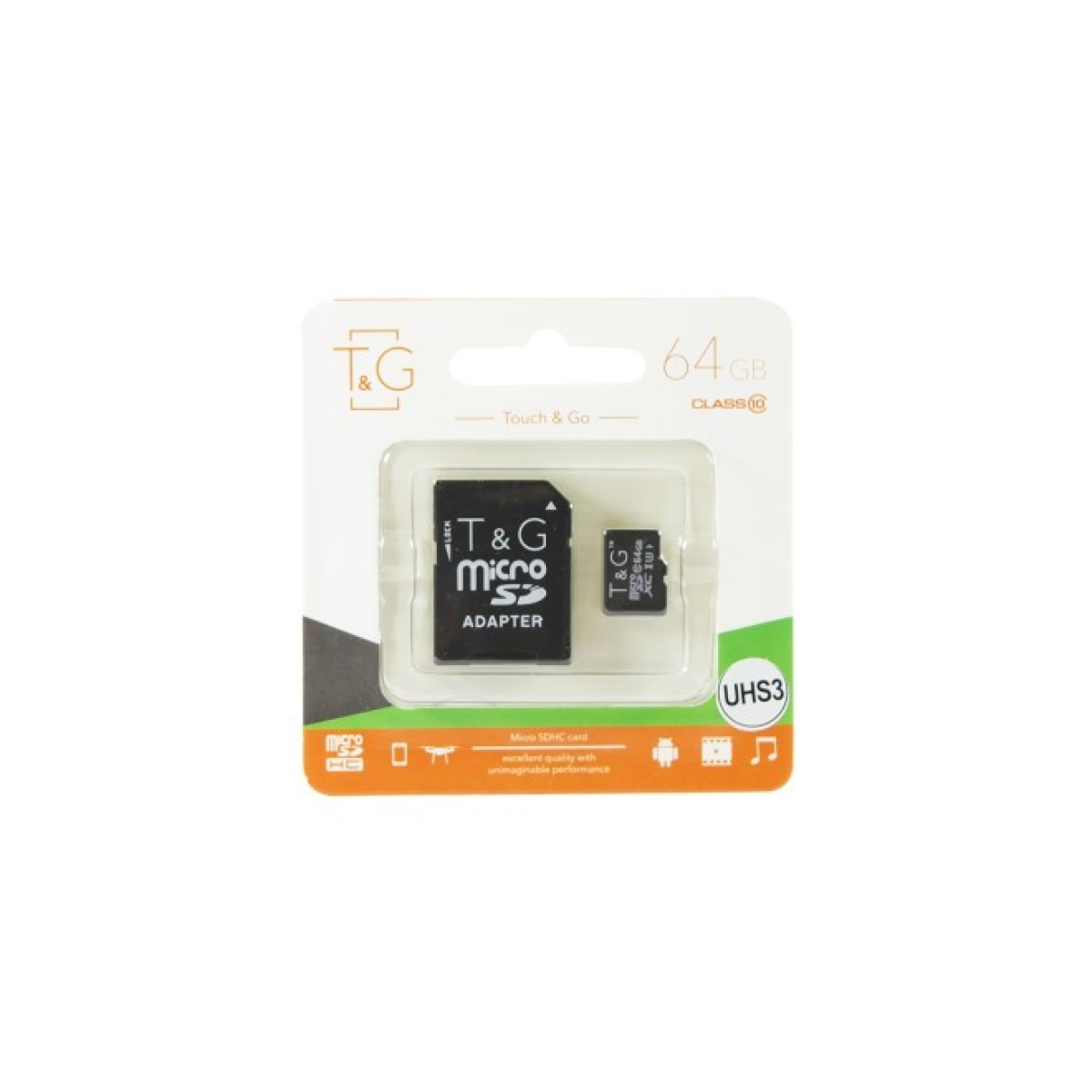 Карта памяти T&G 64GB microSDHC class 10 UHS-I U3 (TG-64GBSDU3CL10-01) 98_98.jpg