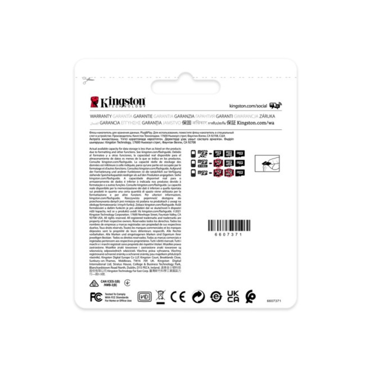 Карта пам'яті Kingston 64GB microSDXC class 10 UHS-I V30 A1 (SDCIT2/64GB) 98_98.jpg - фото 2