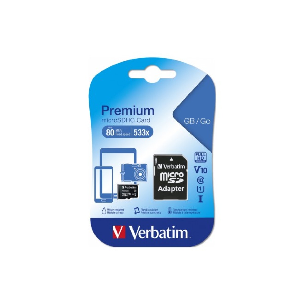 Карта пам'яті Verbatim 128GB microSDHC class 10 UHS-I (MDAVR-96/G) 98_98.jpg - фото 2