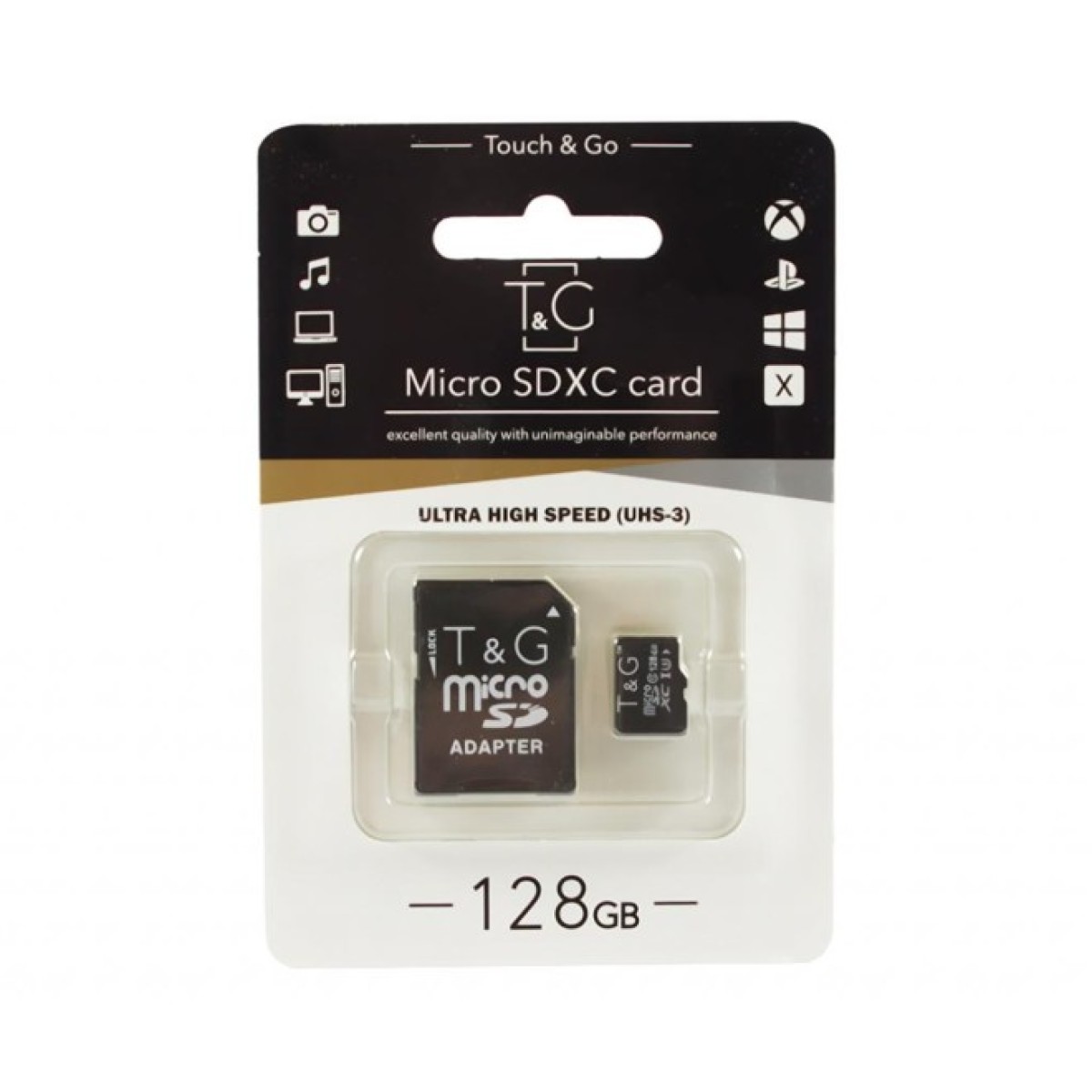 Карта памяти T&G 128GB microSDXC class 10 UHS-I U3 (TG-128GBSD10U3-01) 98_98.jpg