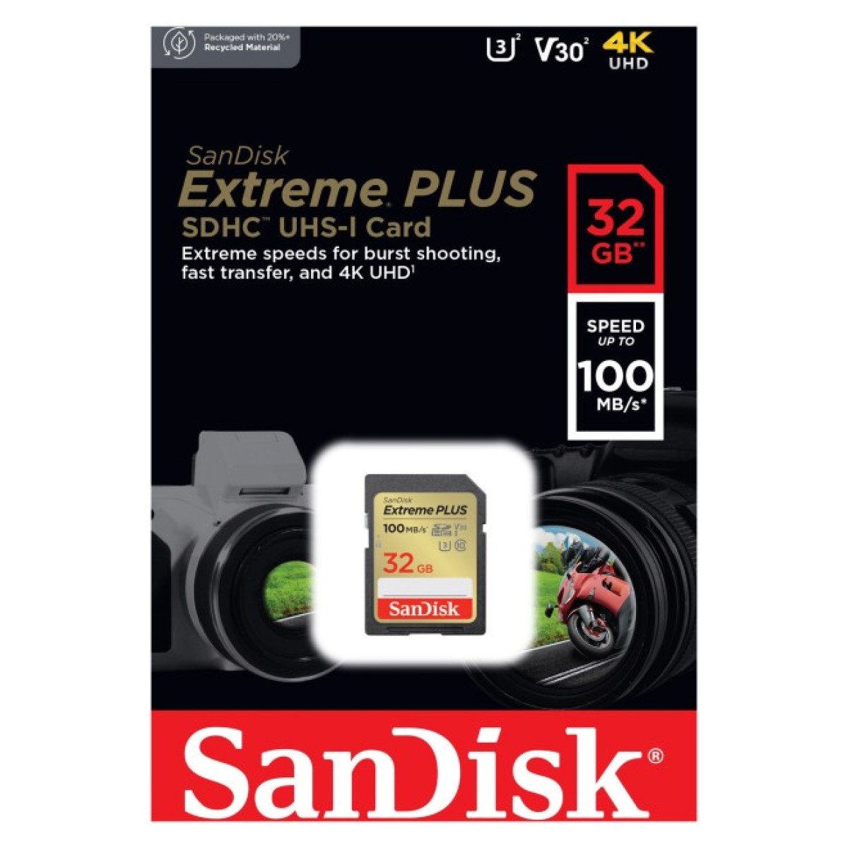 Карта пам'яті SanDisk 32GB SDXC class 10 Extreme PLUS (SDSDXWT-032G-GNCIN) 98_98.jpg - фото 3