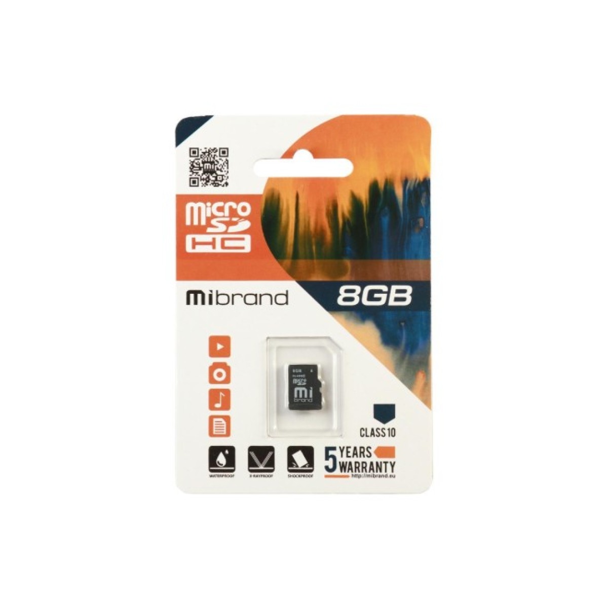 Карта пам'яті Mibrand 8GB mircroSD class 6 (MICDC6/8GB) 256_256.jpg