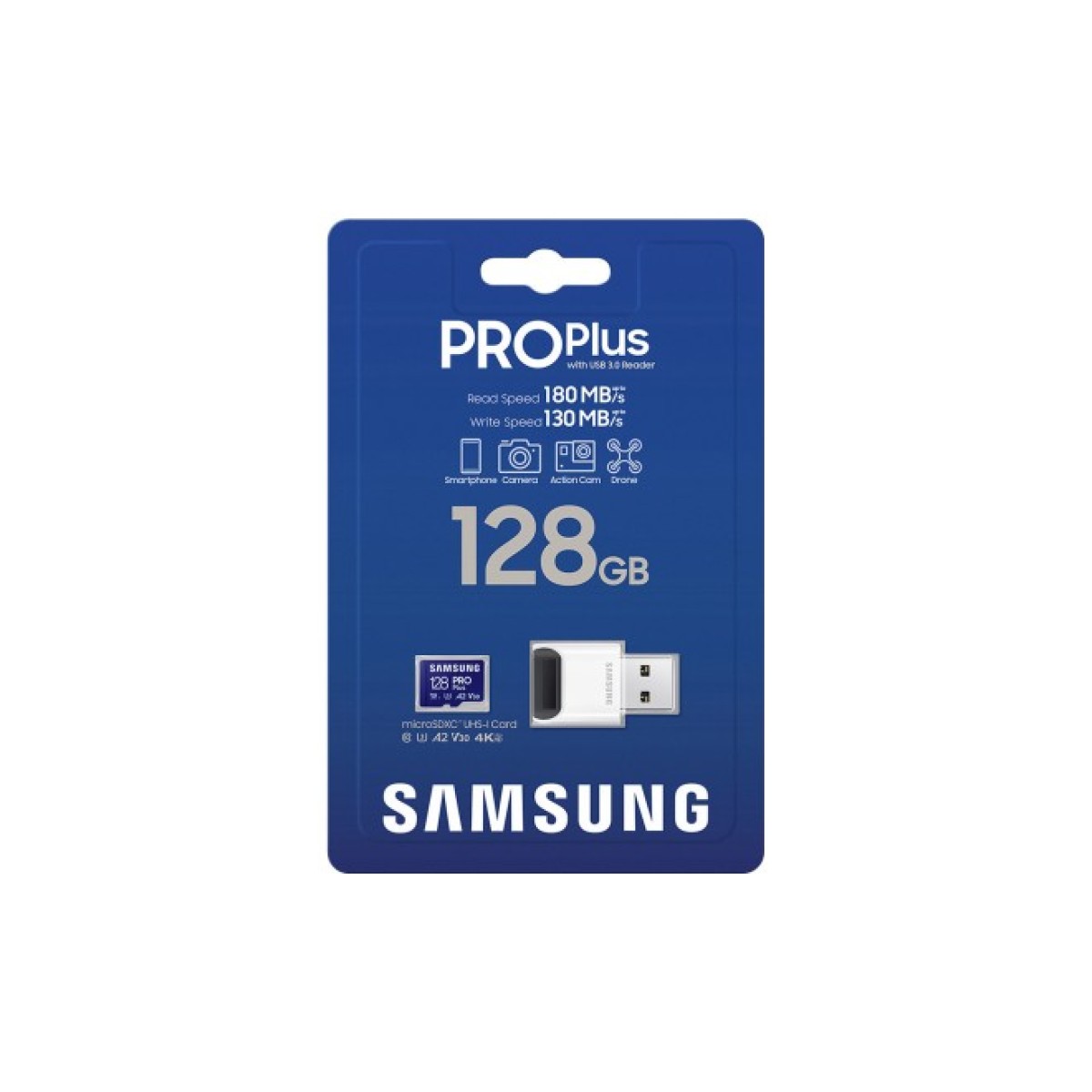 Карта пам'яті Samsung 128GB microSDXC calss 10 UHS-I V30 Pro Plus (MB-MD128KB/WW) 98_98.jpg - фото 2