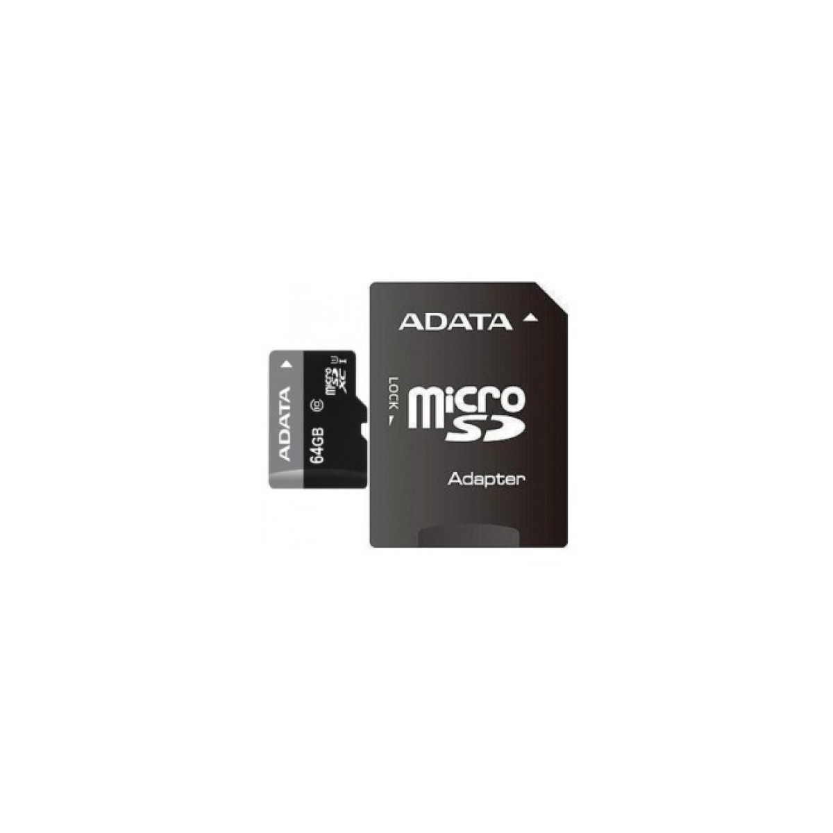 Карта пам'яті ADATA 64GB microSD class 10 UHS-I (AUSDX64GUICL10-RA1) 256_256.jpg