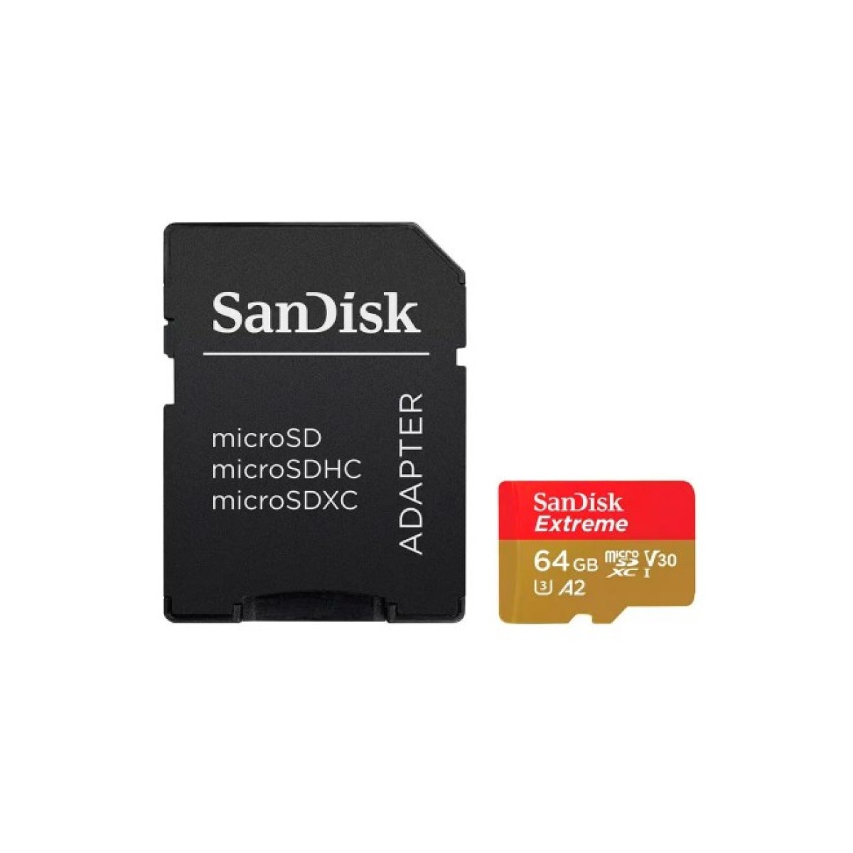 Карта пам'яті SanDisk 64GB microSD class 10 V30 Extreme PLUS (SDSQXBU-064G-GN6MA) 256_256.jpg