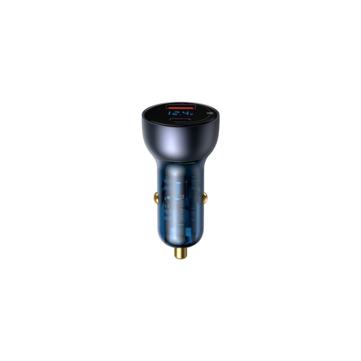 Зарядний пристрій Baseus Particular Digital Display QC+PPS Car Charger 65W Cable(Type-C toType-C100W 1m) USB-A/Type-C Dar (TZCCKX-0G) 98_98.jpg - фото 1