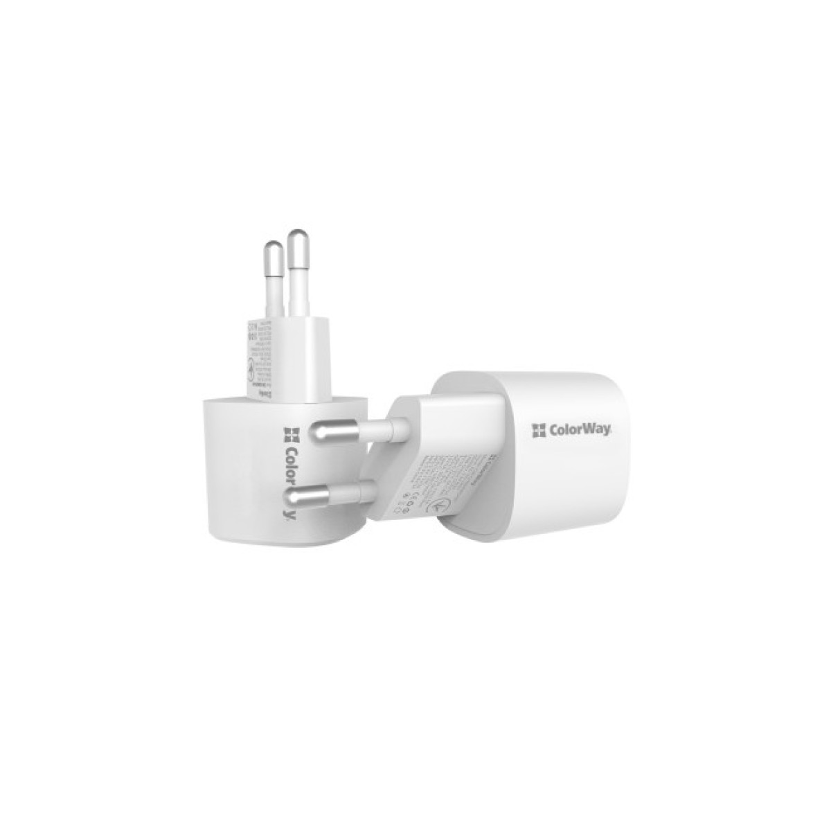Зарядное устройство ColorWay GaN PD Port USB PPS (Type-C PD + USB QC3.0) (33W) white (CW-CHS043PD-WT) 98_98.jpg - фото 2