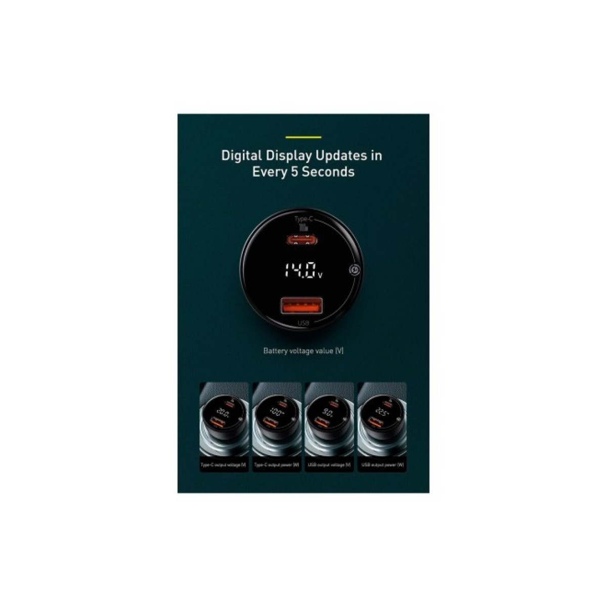 Зарядний пристрій Baseus Superme Digital Display PPS USB-A/Type-C Black (CCZX-01) 98_98.jpg - фото 5