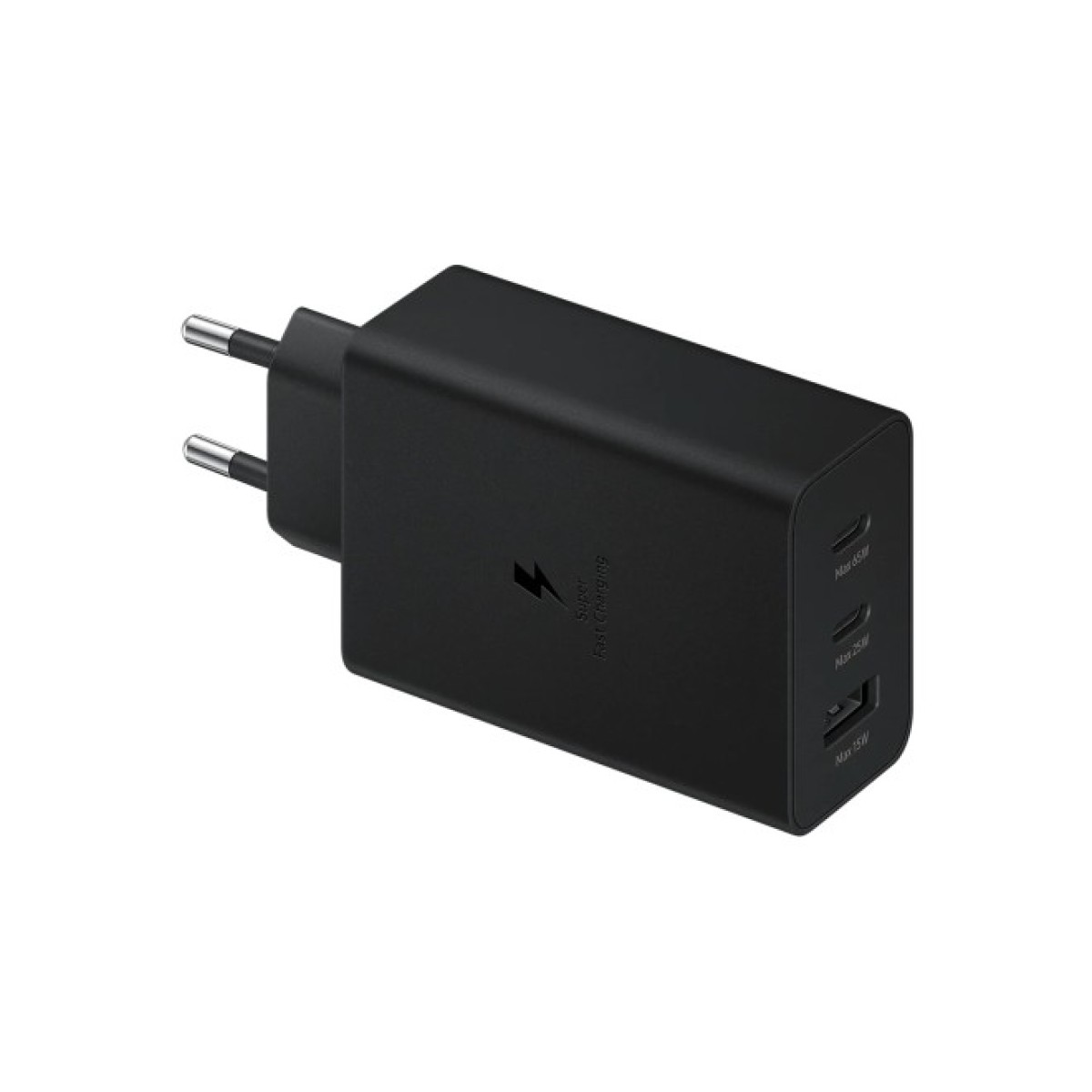 Зарядний пристрій Samsung 2xUSB-С 65W PD PPS/USB-A Black (EP-T6530NBEGEU) 256_256.jpg