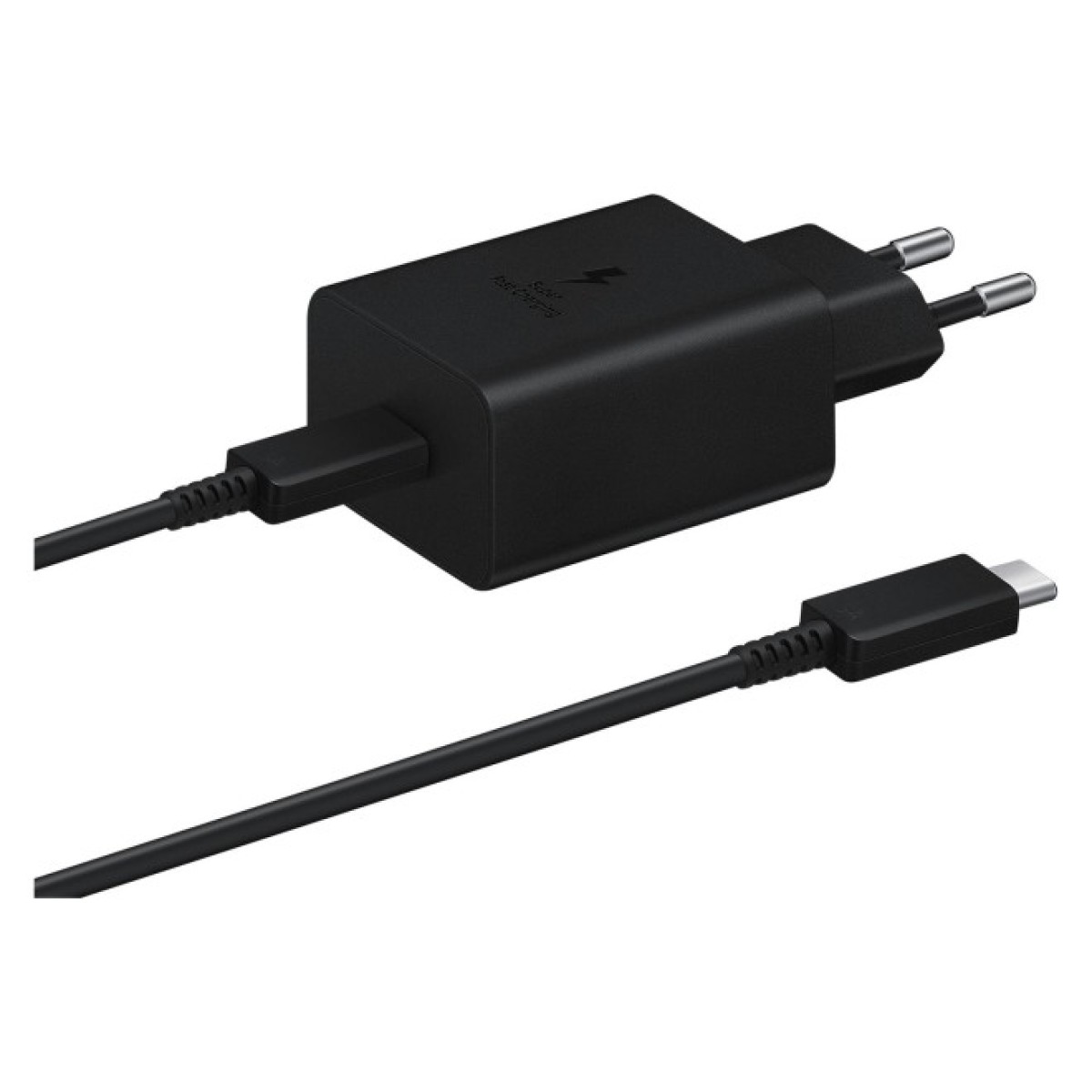 Зарядное устройство Samsung 45W Compact Power Adapter (w C to C Cable) Black (EP-T4510XBEGEU) 98_98.jpg - фото 4