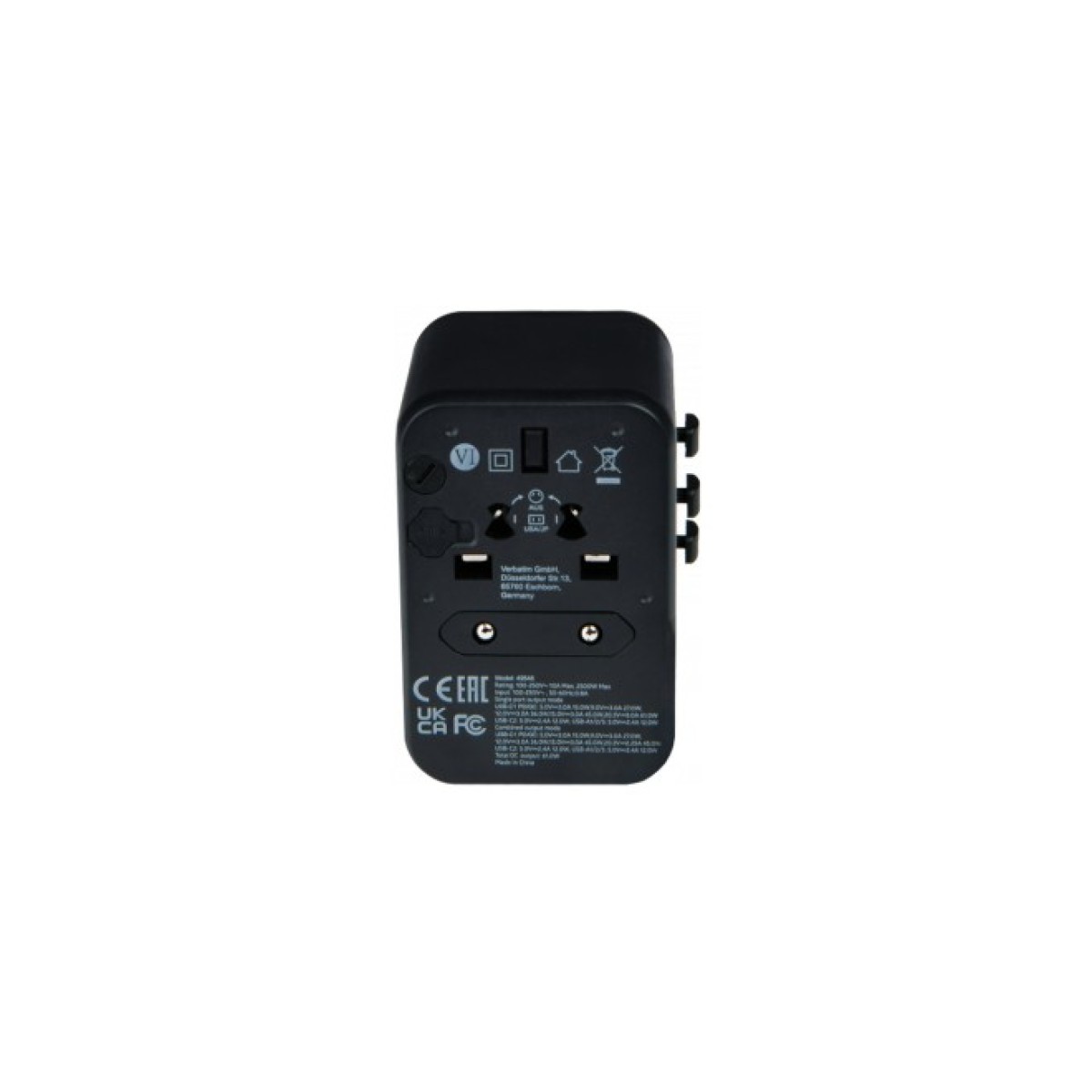 Зарядное устройство Verbatim UTA-04 PD61W (3xUSB-A/2xUSB-C) (49546) 98_98.jpg - фото 3