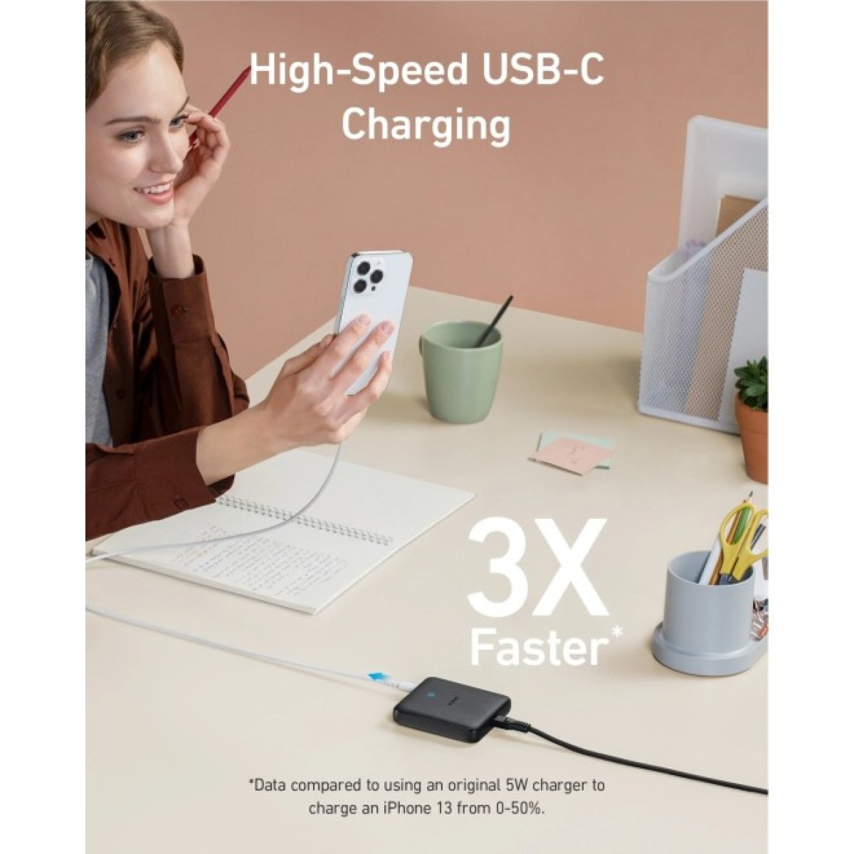 Зарядний пристрій Anker PowerPort 543 Atom III Slim 4 - 65W 22xUSB-C PIQ3.0 (A2046G12) 98_98.jpg - фото 2