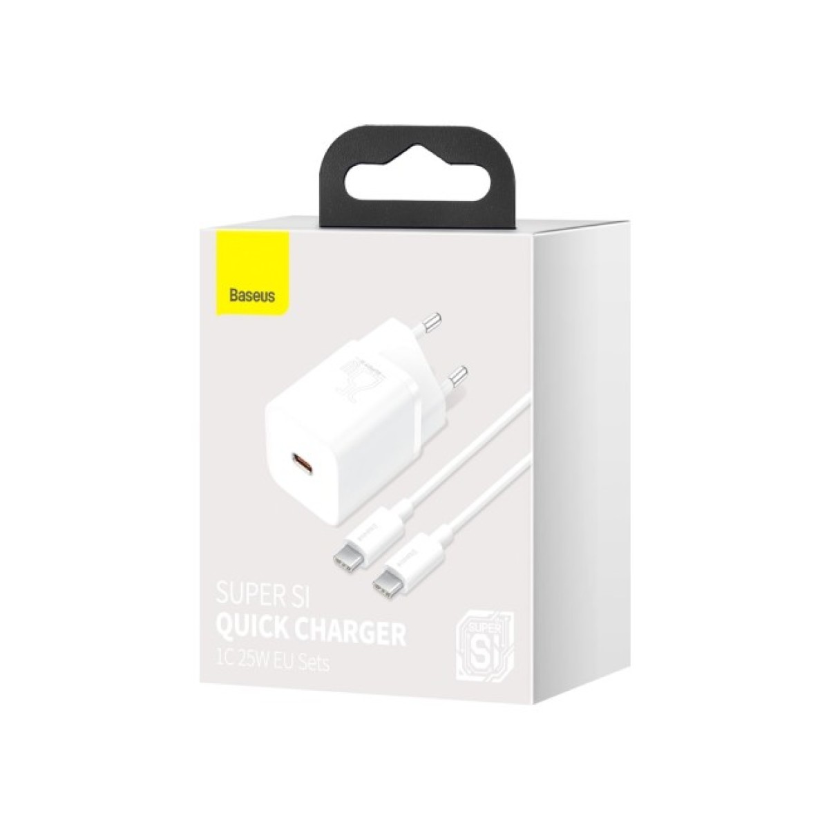 Зарядний пристрій Baseus 1xUSB 25W (USB-C) + Cable Type-C white (TZCCSUP-L02) 98_98.jpg - фото 8