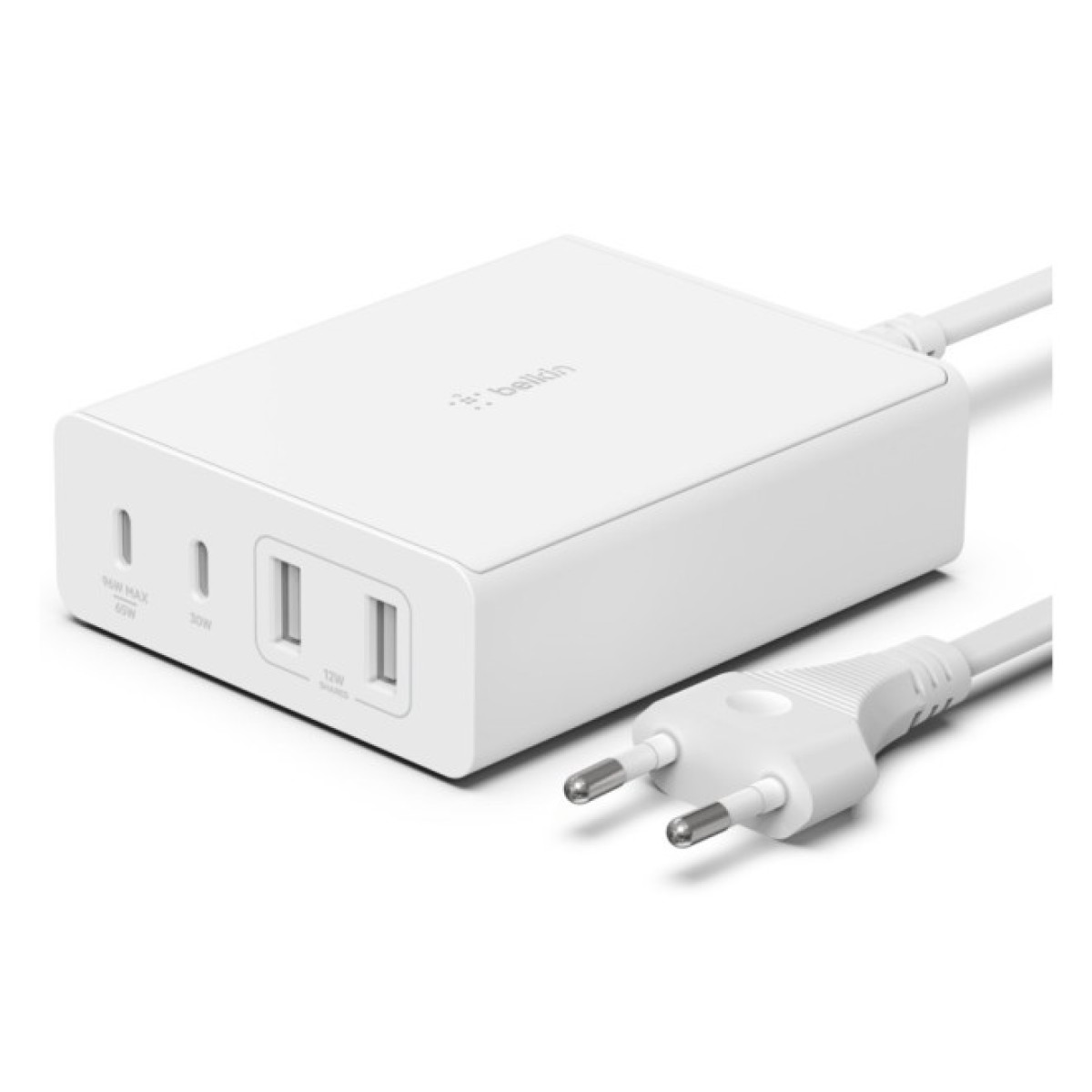 Зарядний пристрій Belkin Home Charger 108W GAN Dual USB-С/USB-A (WCH010VFWH) 256_256.jpg