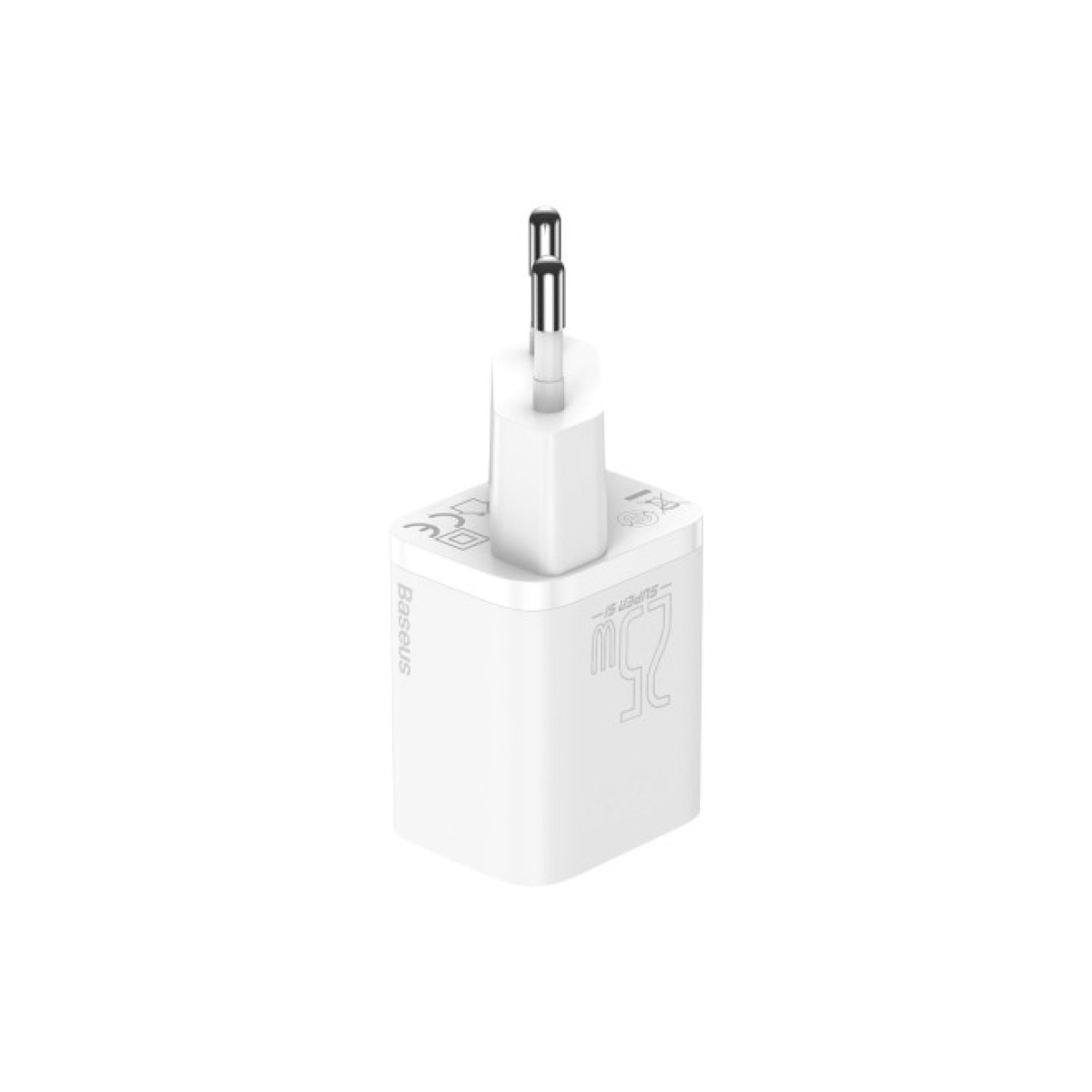 Зарядний пристрій Baseus 1xUSB 25W (USB-C) + Cable Type-C white (TZCCSUP-L02) 98_98.jpg - фото 10