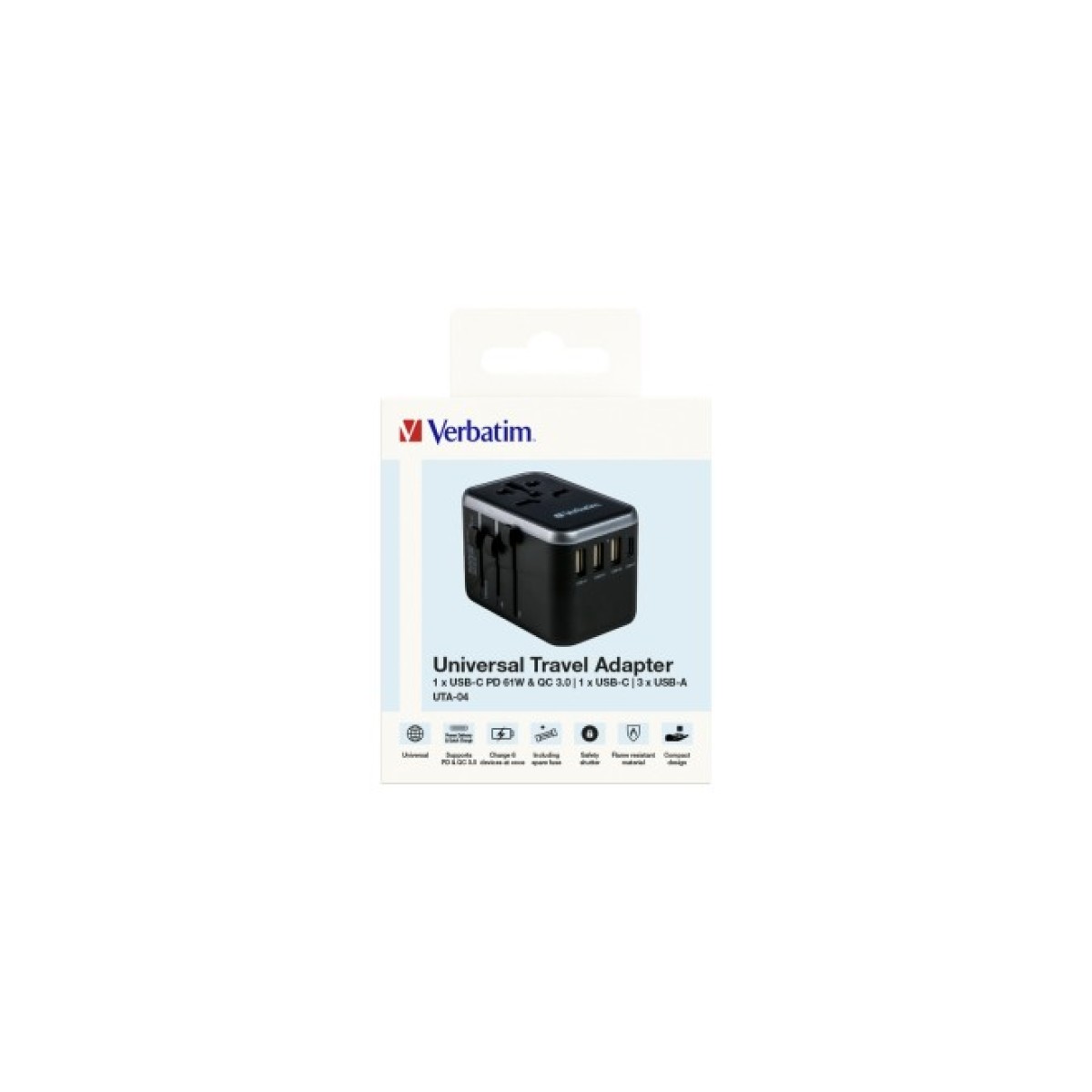 Зарядное устройство Verbatim UTA-04 PD61W (3xUSB-A/2xUSB-C) (49546) 98_98.jpg - фото 9
