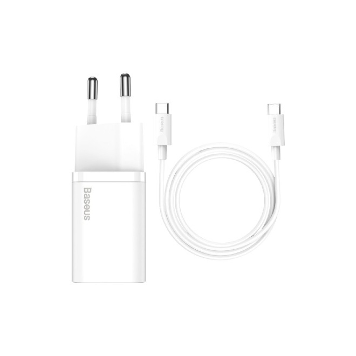 Зарядний пристрій Baseus 1xUSB 25W (USB-C) + Cable Type-C white (TZCCSUP-L02) 98_98.jpg - фото 11