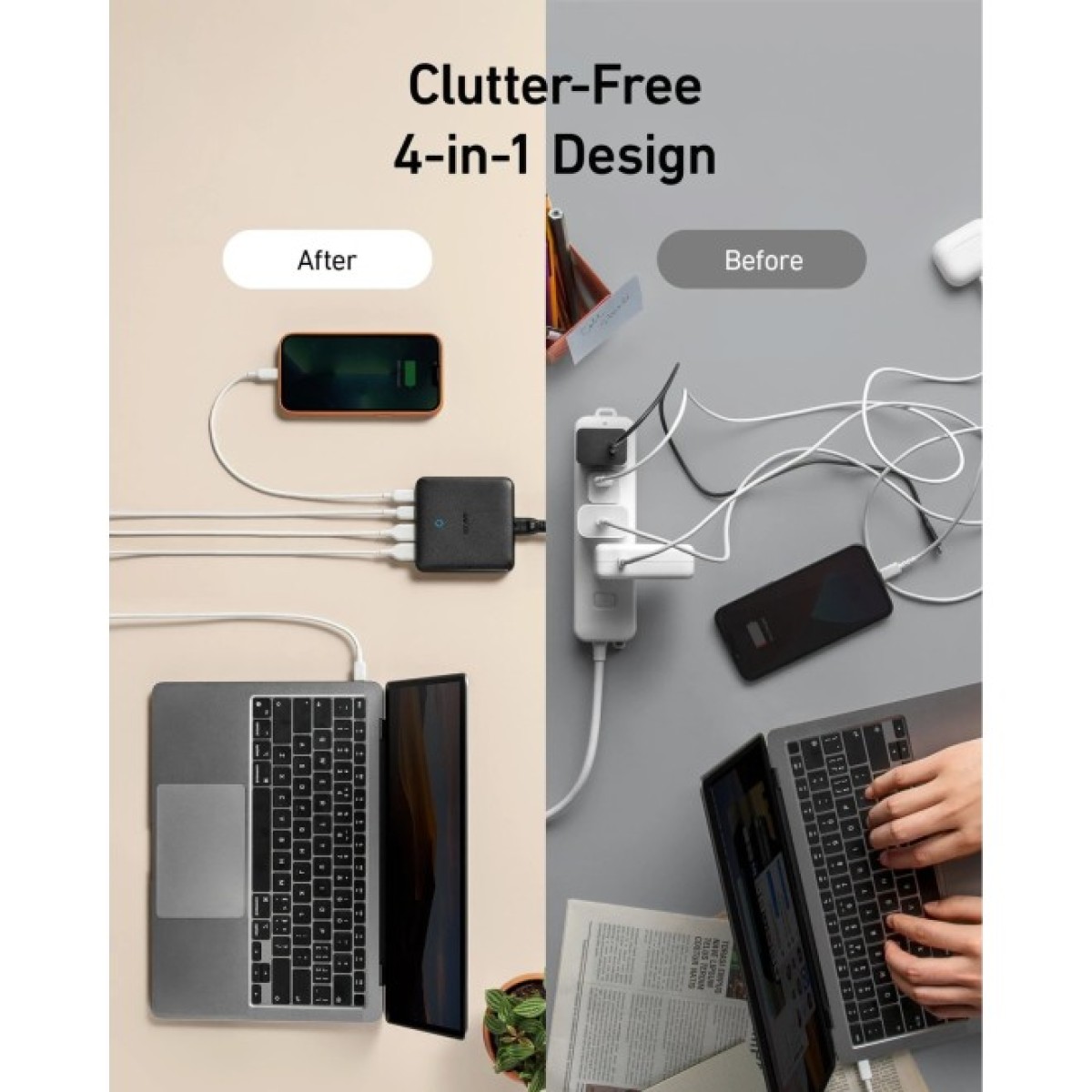 Зарядний пристрій Anker PowerPort 543 Atom III Slim 4 - 65W 22xUSB-C PIQ3.0 (A2046G12) 98_98.jpg - фото 6