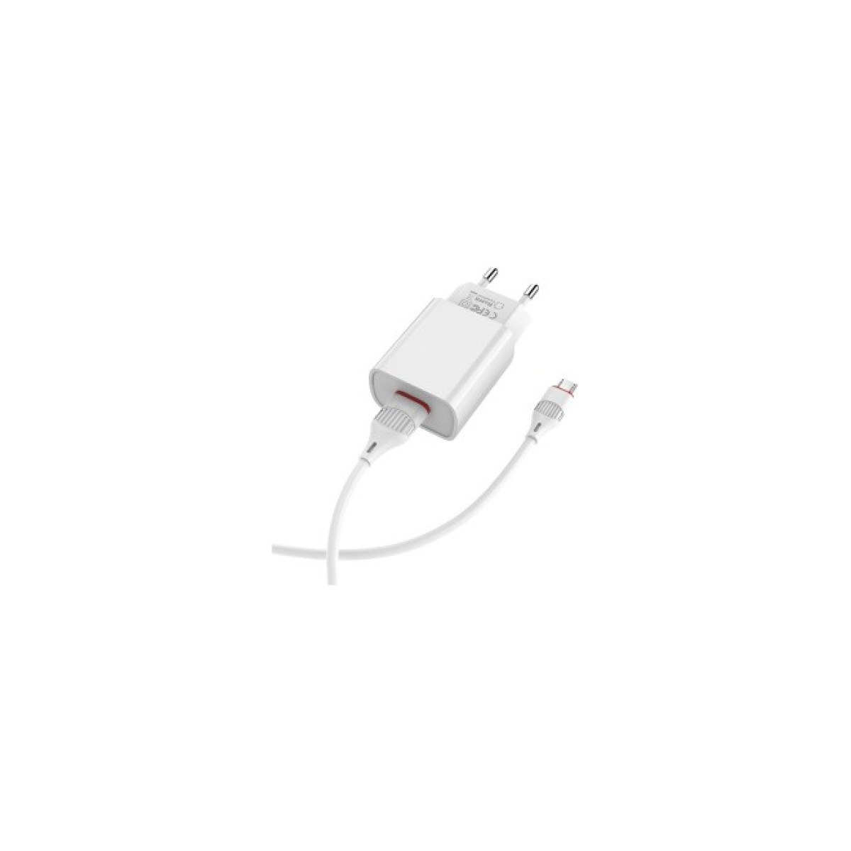Зарядний пристрій BOROFONE BA20A Sharp charger set (Lightning) White (BA20AMW) 98_98.jpg - фото 4