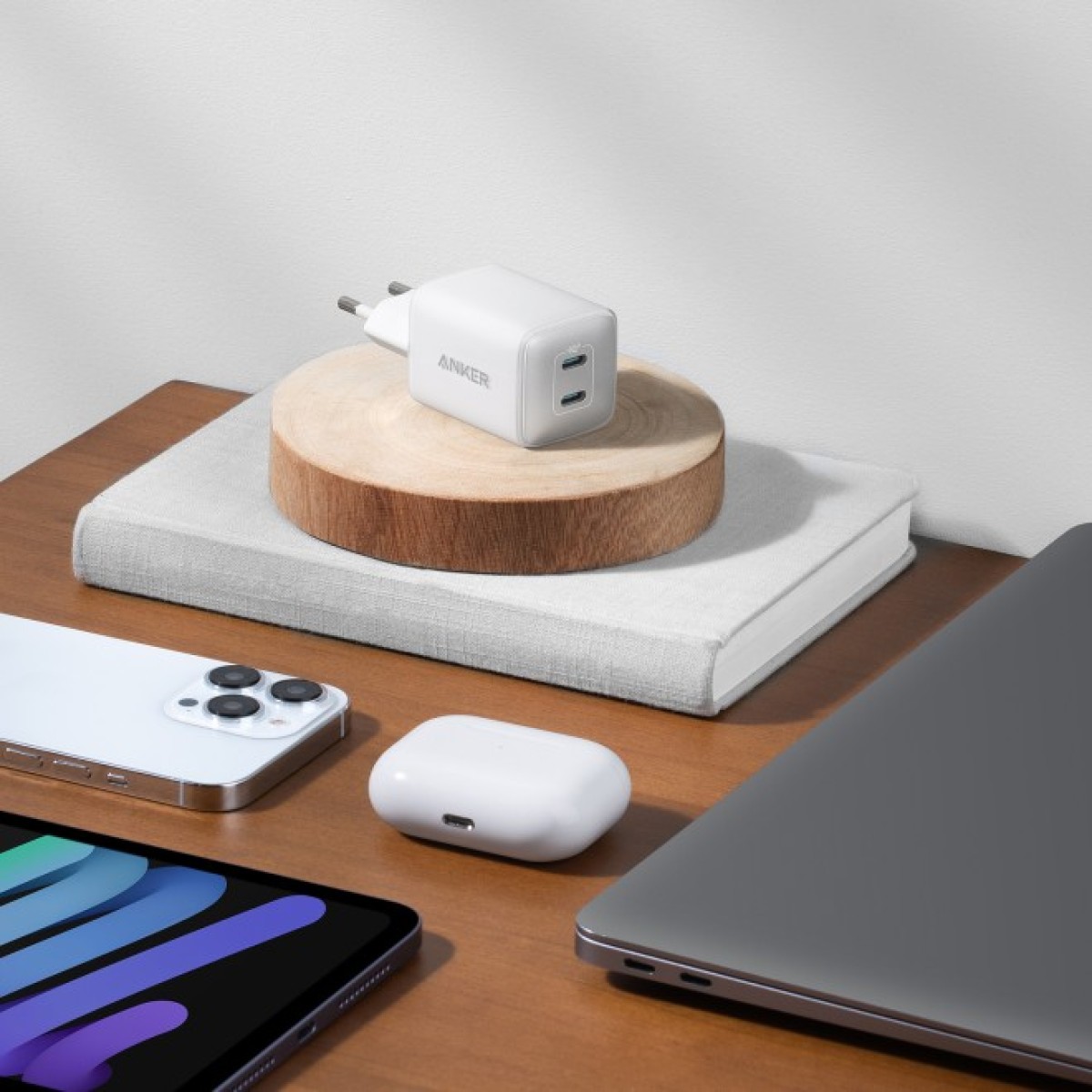 Зарядное устройство Anker PowerPort 521 Nano Pro - 40W 2xUSB-C PIQ3.0 White (A2038G21) 98_98.jpg - фото 4