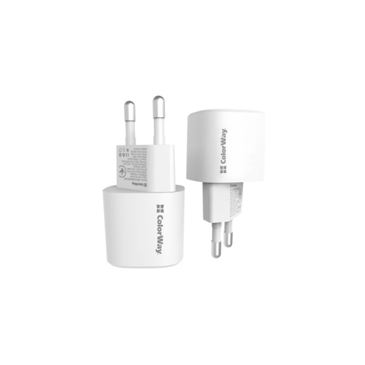 Зарядное устройство ColorWay GaN PD Port USB PPS (Type-C PD + USB QC3.0) (33W) white (CW-CHS043PD-WT) 98_98.jpg - фото 5