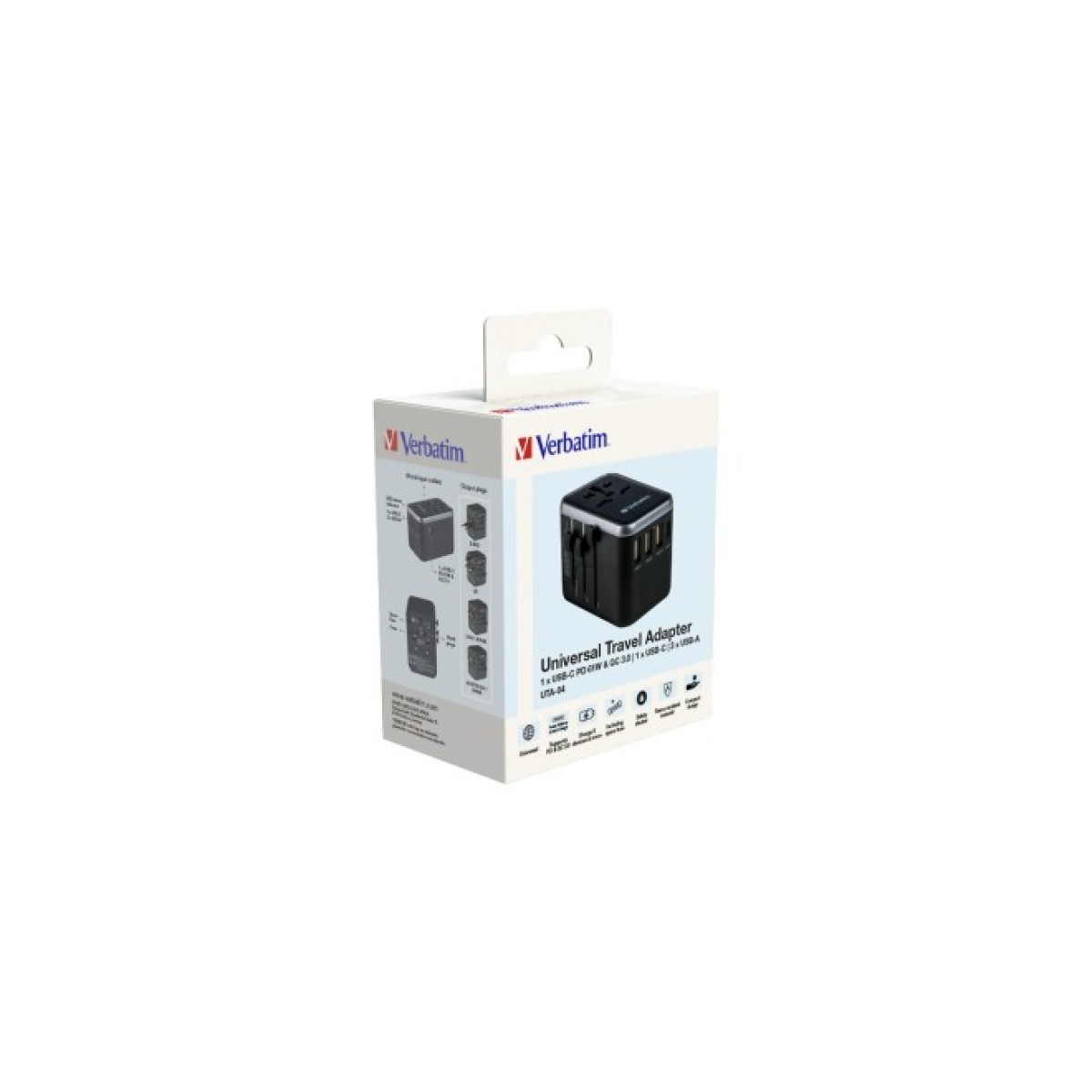 Зарядное устройство Verbatim UTA-04 PD61W (3xUSB-A/2xUSB-C) (49546) 98_98.jpg - фото 10