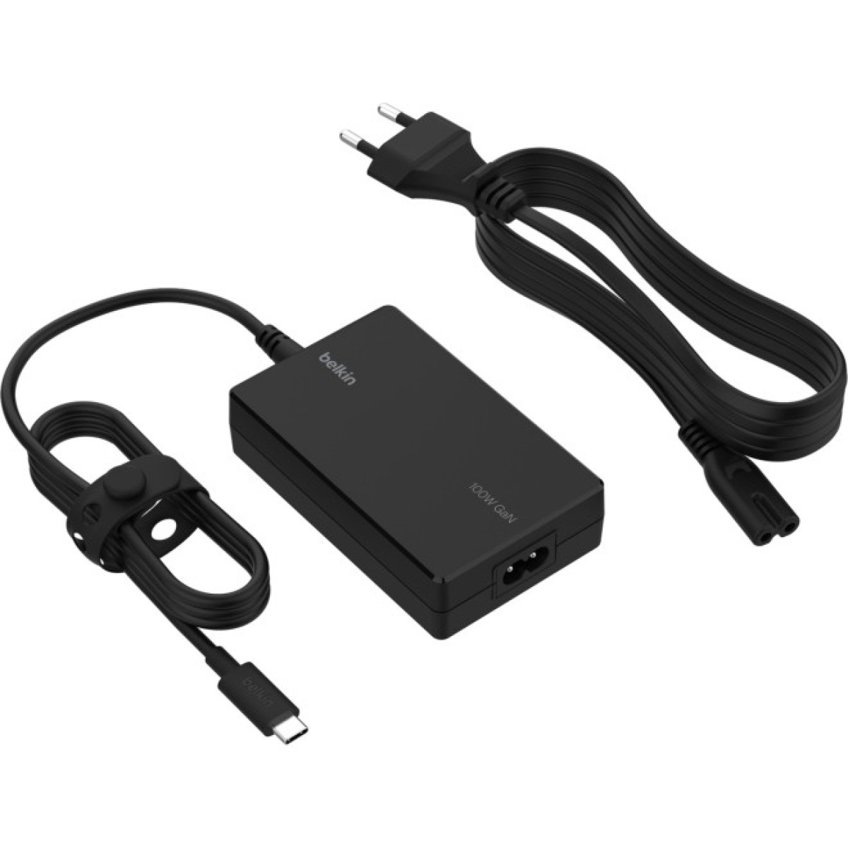 Зарядний пристрій Belkin USB-С 100W GAN PD PPS + cable USB-C 2m (INC016VFBK) 98_98.jpg - фото 3