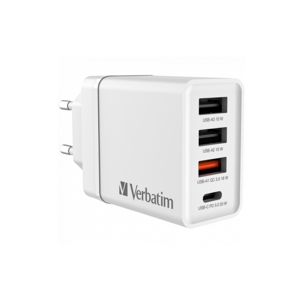 Зарядний пристрій Verbatim USB 30W PD3.0 4-ports white (49701) 98_98.jpg - фото 1